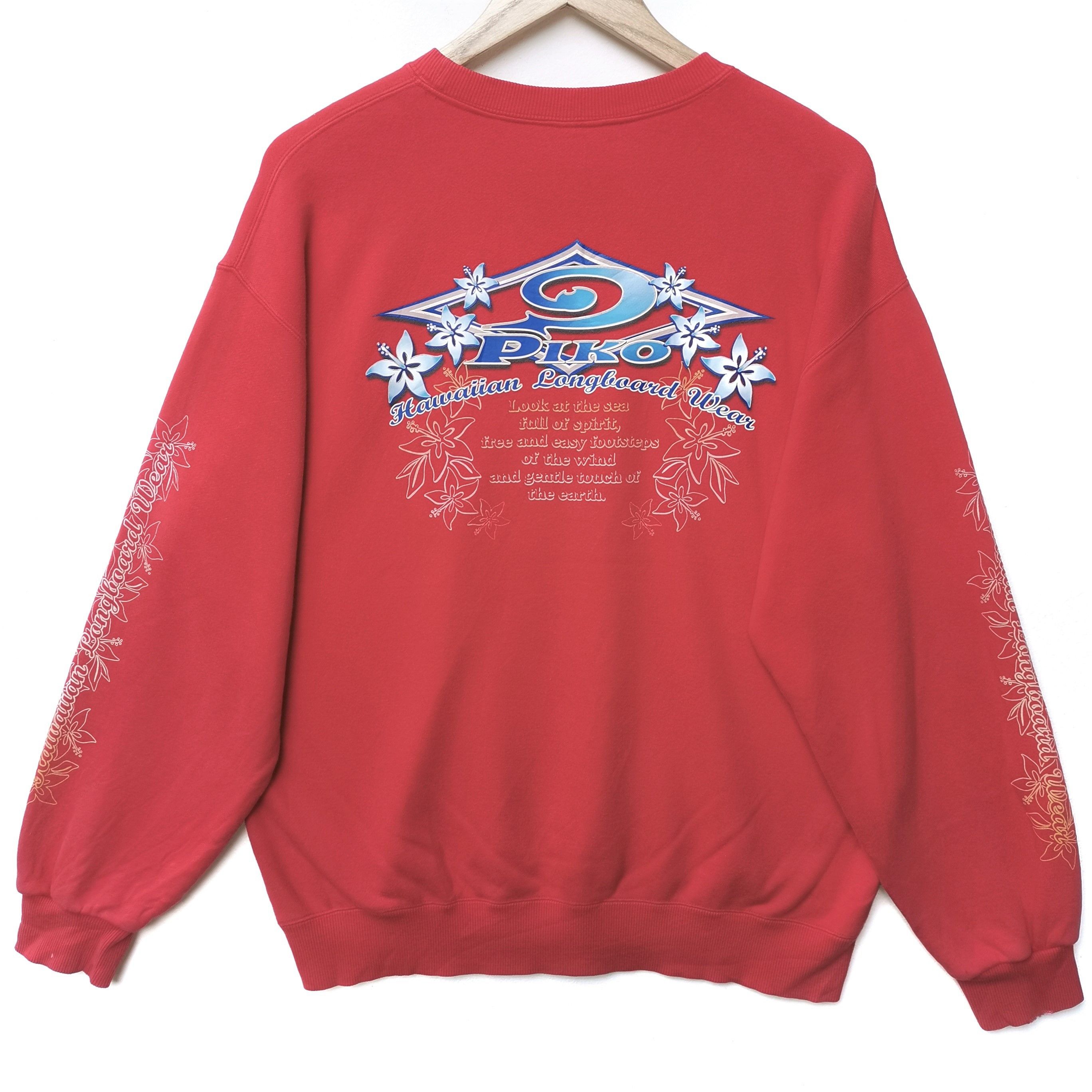Vintage Vintage PIKO sweatshirt big logo spellout..hawaii Size US L / EU 52-54 / 3 - 2 Thumbnail