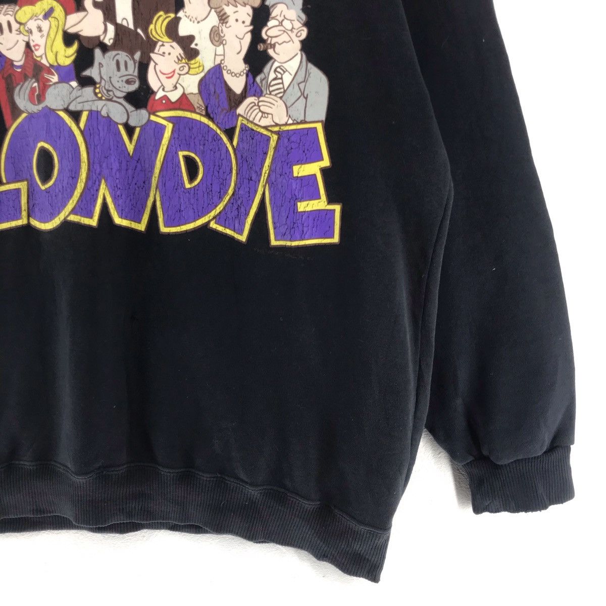 Vintage Blondie Cartoon Sweatshirt Pullover Boat Neck Size US L / EU 52-54 / 3 - 2 Thumbnail