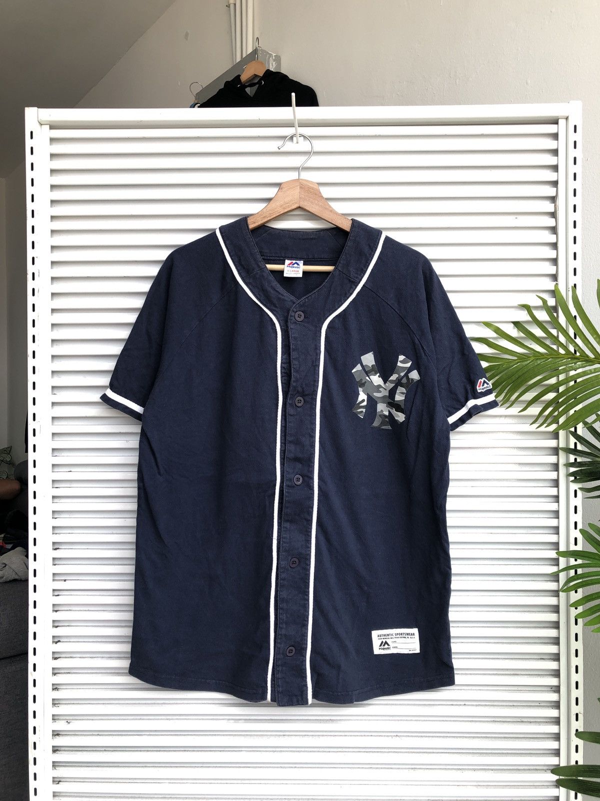MLB Vintage New York Yankees Jersey Shirt/ Travis Flacko Scott Size US XL / EU 56 / 4 - 1 Thumbnail