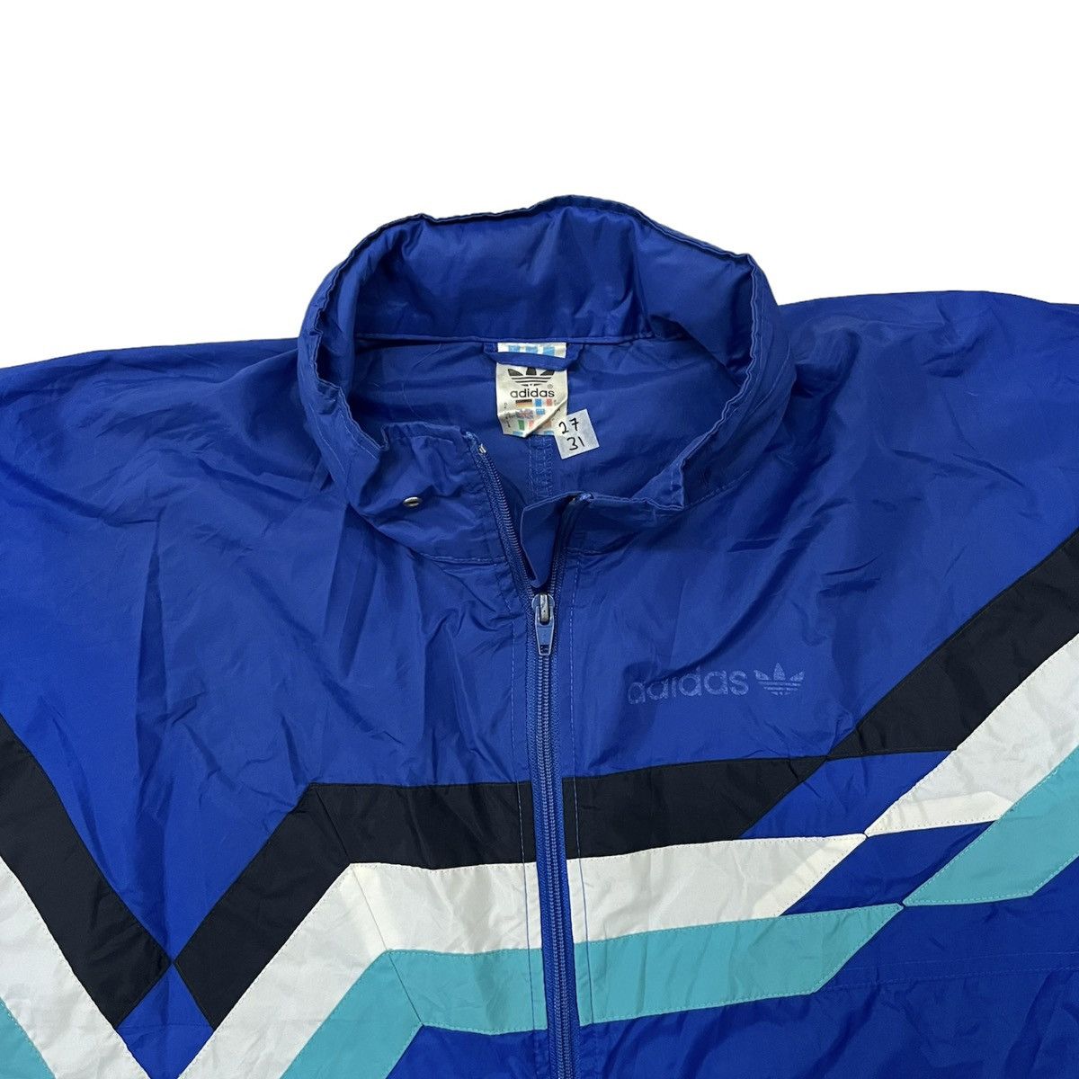 Adidas Vintage Adidas Trefoil Windbreaker Size US XL / EU 56 / 4 - 5 Thumbnail
