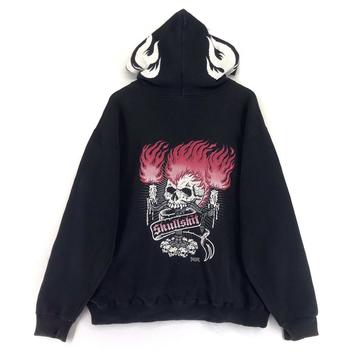 Japanese Brand Skullshit Hardliner Hoodies Size US XL / EU 56 / 4 - 1 Thumbnail