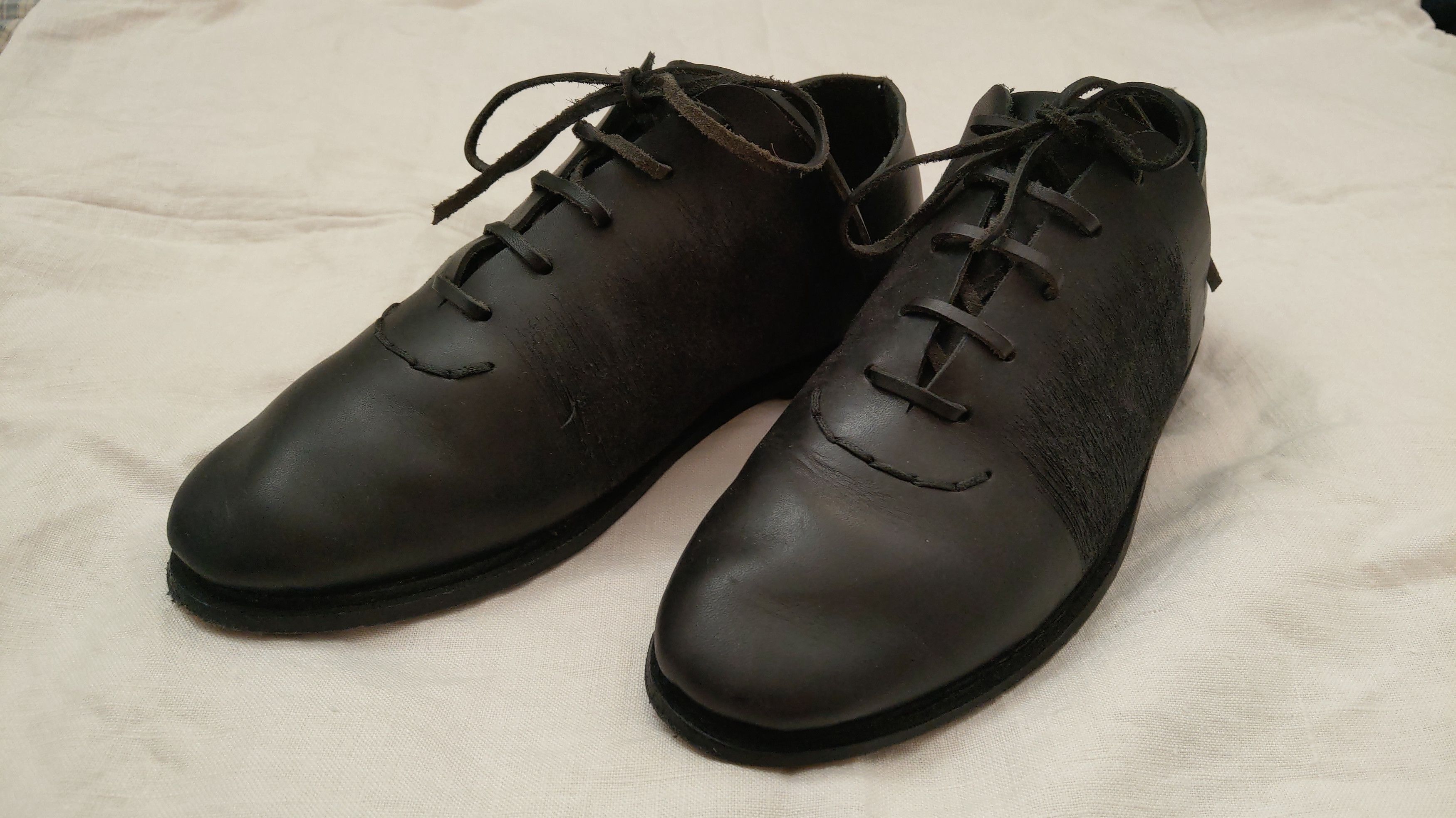 Leather Artisanal Leather Shoes Petrucha Darkfashion Goth Opium Noir Size US 7.5 / EU 40-41 - 10 Thumbnail