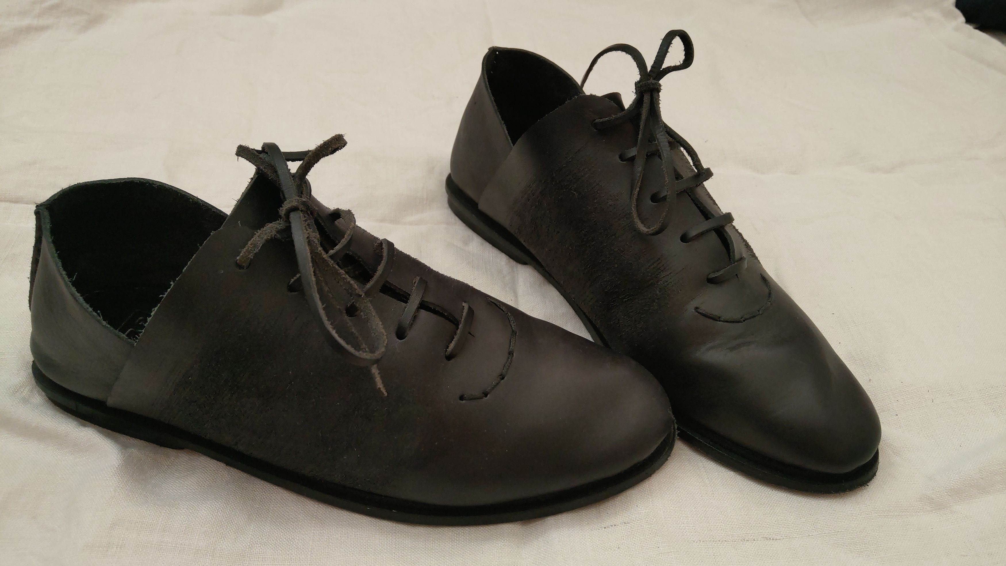 Leather Artisanal Leather Shoes Petrucha Darkfashion Goth Opium Noir Size US 7.5 / EU 40-41 - 5 Thumbnail