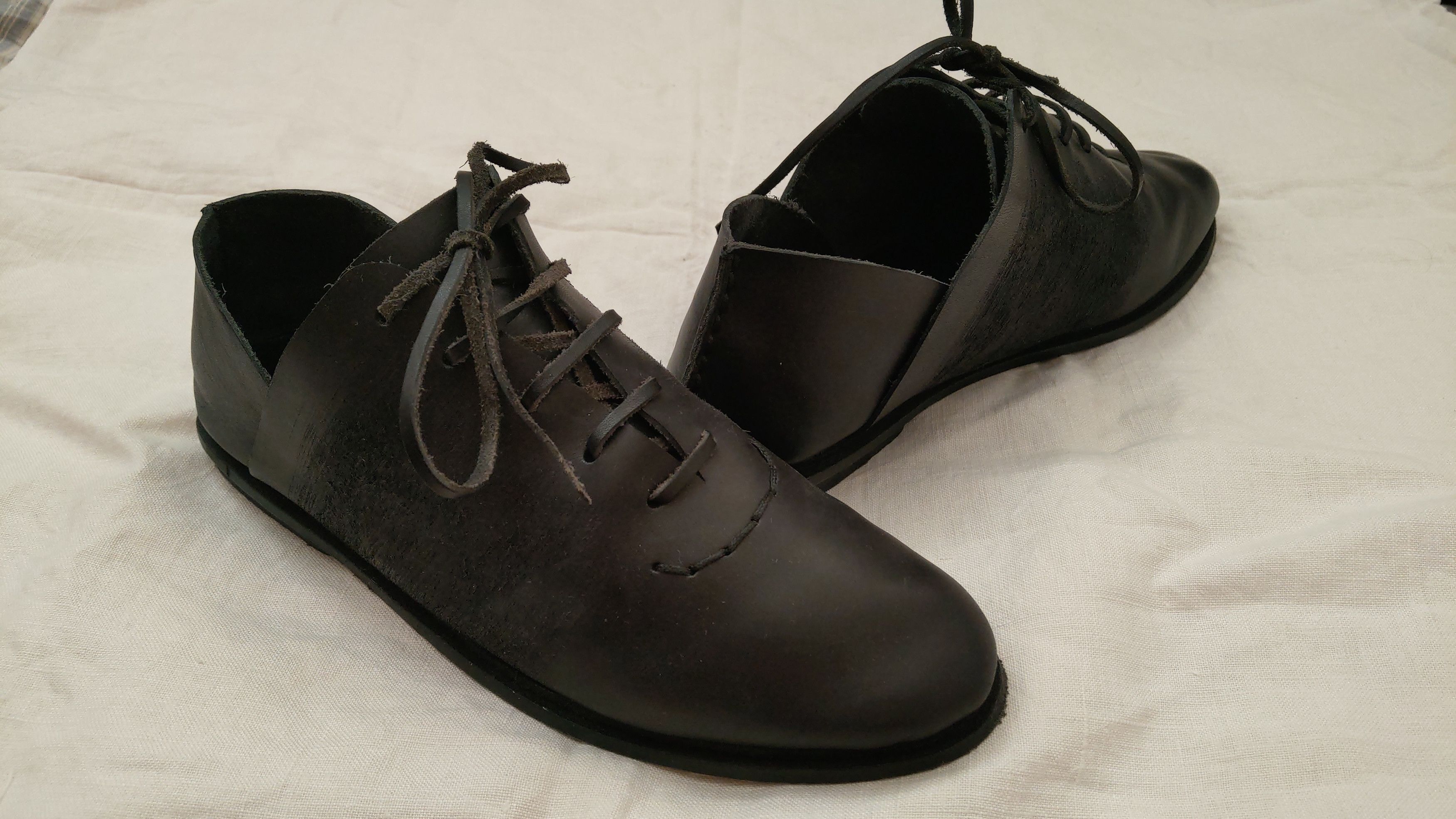 Leather Artisanal Leather Shoes Petrucha Darkfashion Goth Opium Noir Size US 7.5 / EU 40-41 - 8 Thumbnail