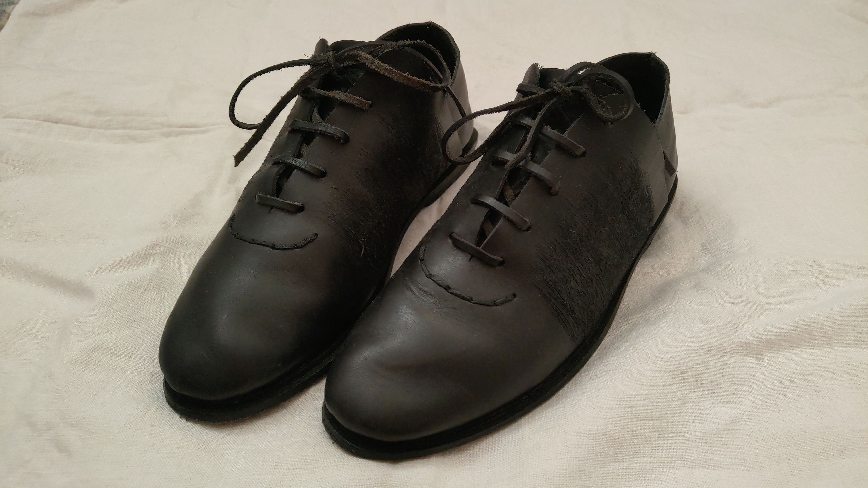Leather Artisanal Leather Shoes Petrucha Darkfashion Goth Opium Noir Size US 7.5 / EU 40-41 - 3 Thumbnail