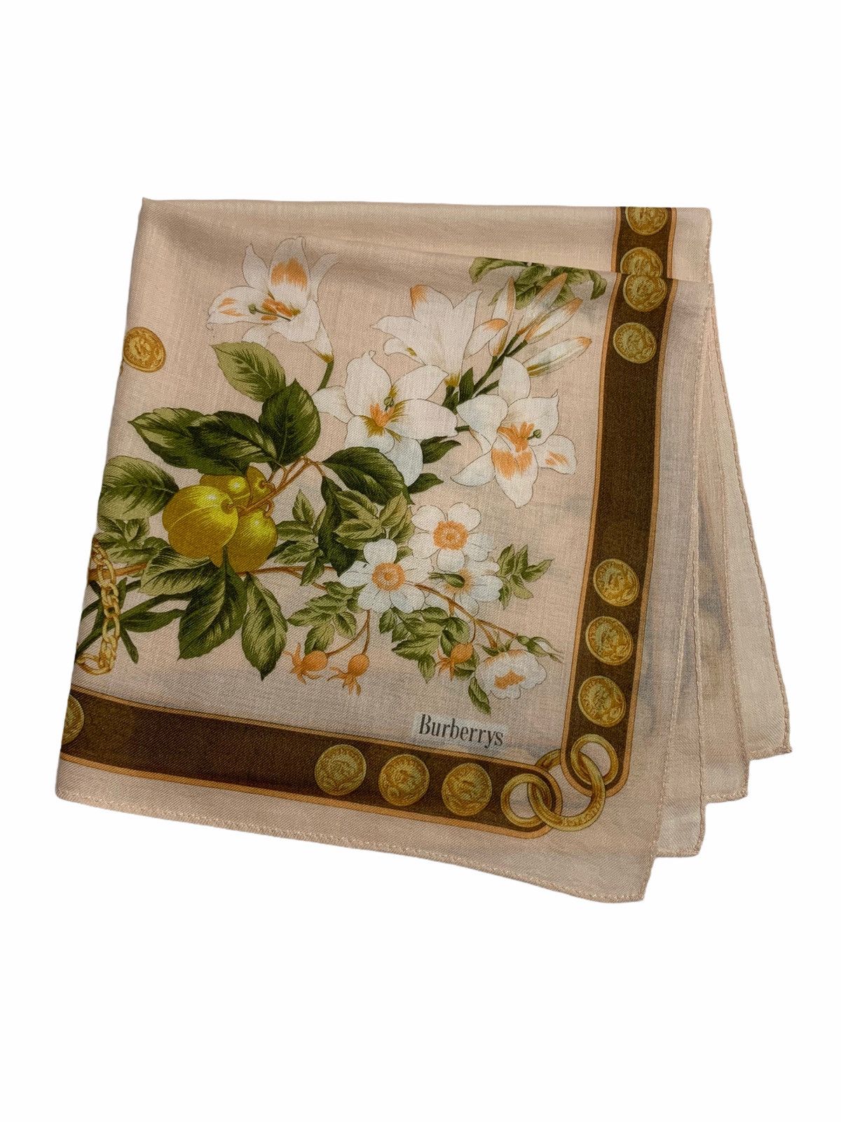 Vintage Burberrys Handkerchief Neckerchief Bandana