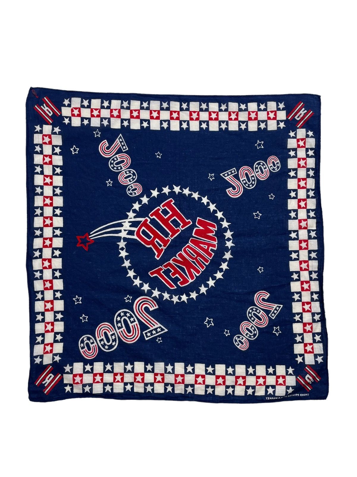 HOLLYWOOD RANCH MARKET × Needles Hand Printed HR Market Handkerchief Pocketsquare Neckerchief Size ONE SIZE - 5 Thumbnail