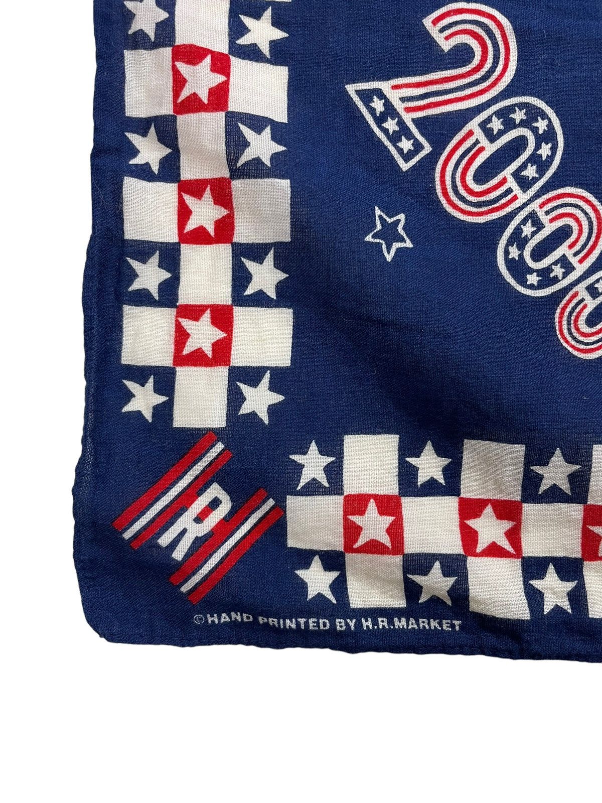 HOLLYWOOD RANCH MARKET × Needles Hand Printed HR Market Handkerchief Pocketsquare Neckerchief Size ONE SIZE - 4 Thumbnail