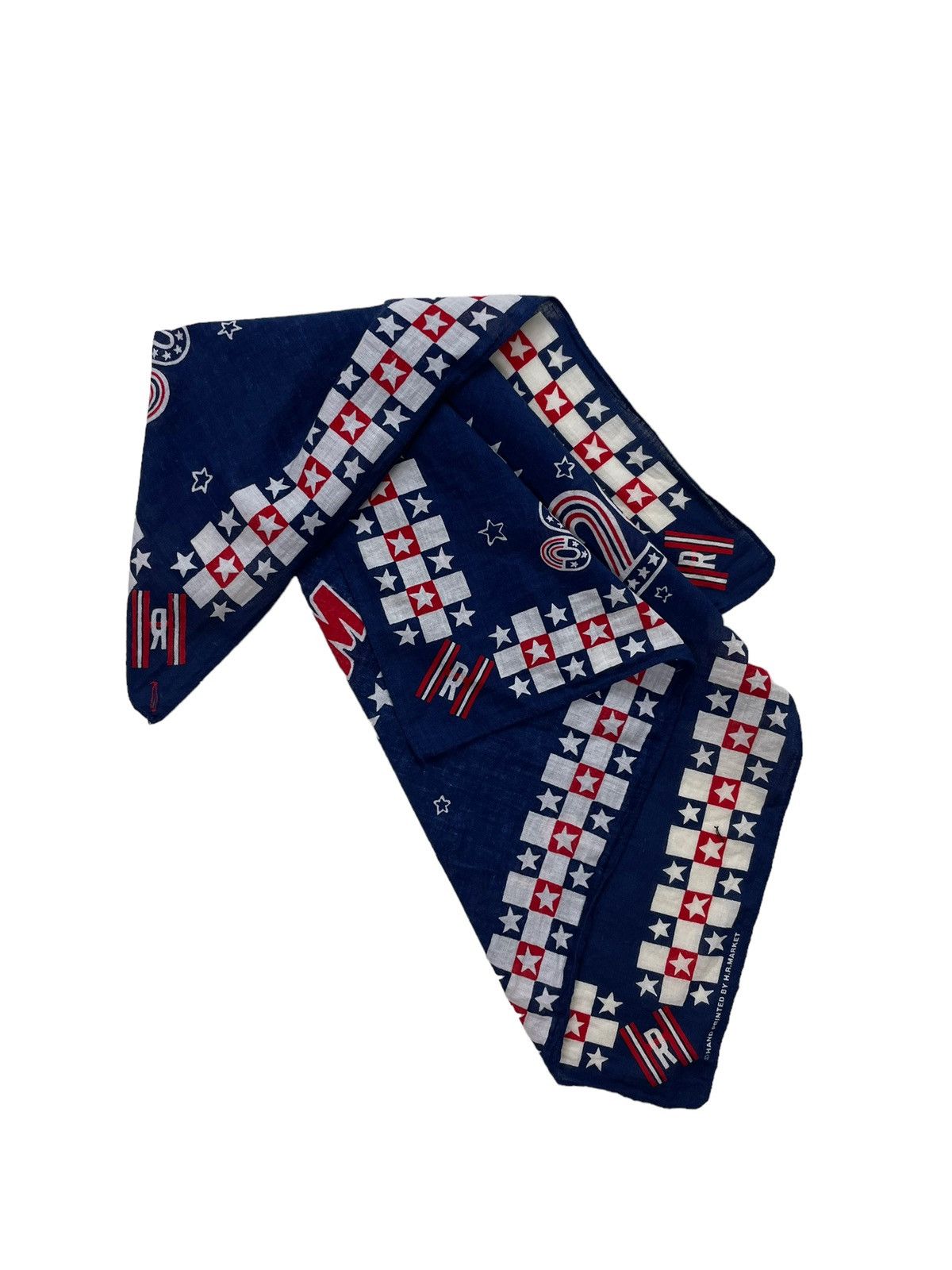 HOLLYWOOD RANCH MARKET × Needles Hand Printed HR Market Handkerchief Pocketsquare Neckerchief Size ONE SIZE - 1 Thumbnail