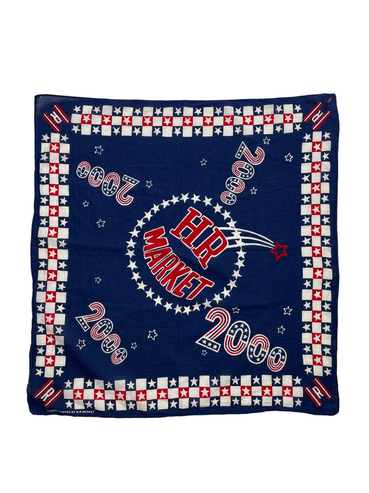 HOLLYWOOD RANCH MARKET × Needles Hand Printed HR Market Handkerchief Pocketsquare Neckerchief Size ONE SIZE - 2 Thumbnail