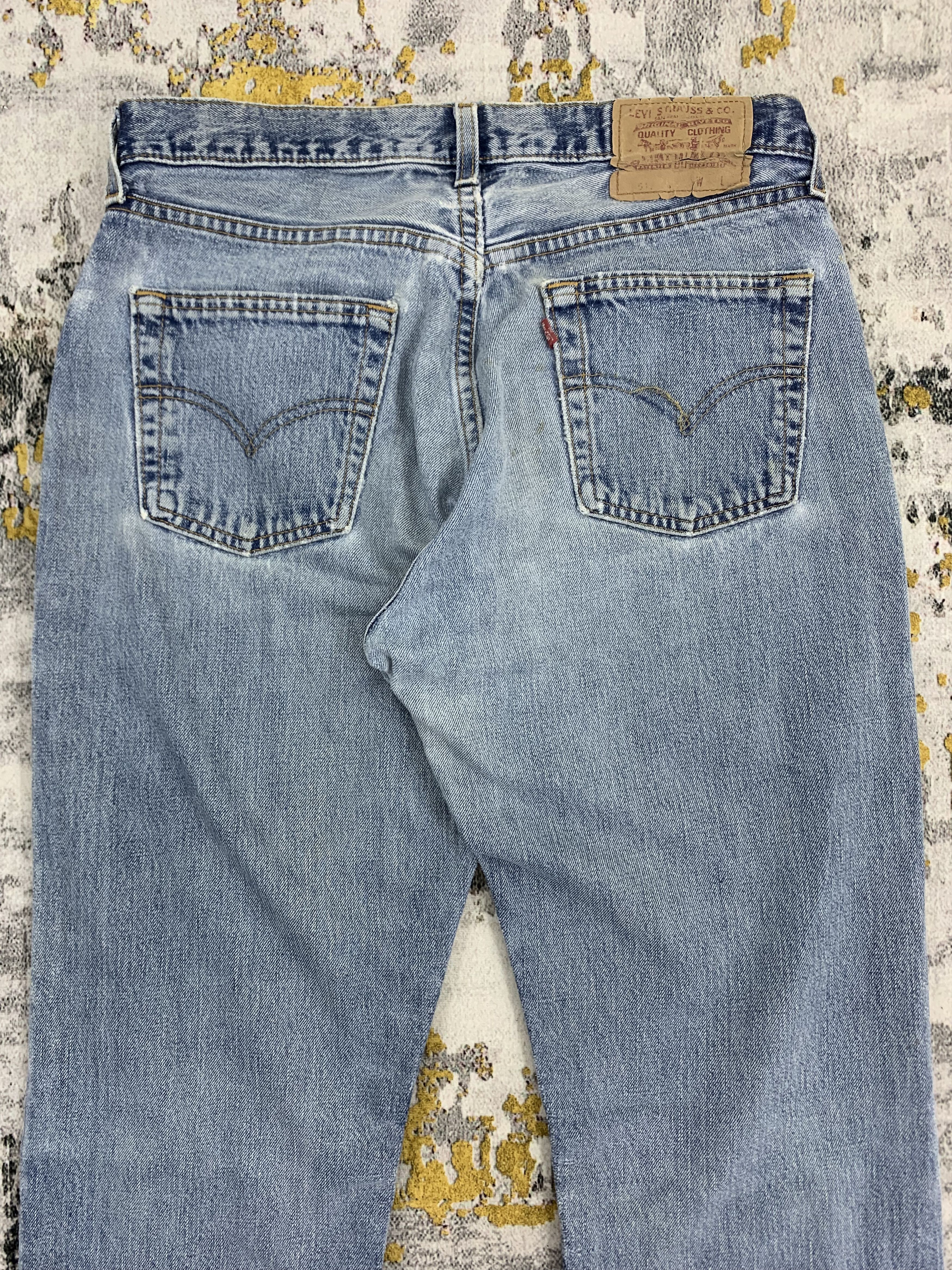 Levi's Vintage Levi's 517 Blue Denim Distressed Pants Size US 31 - 5 Thumbnail