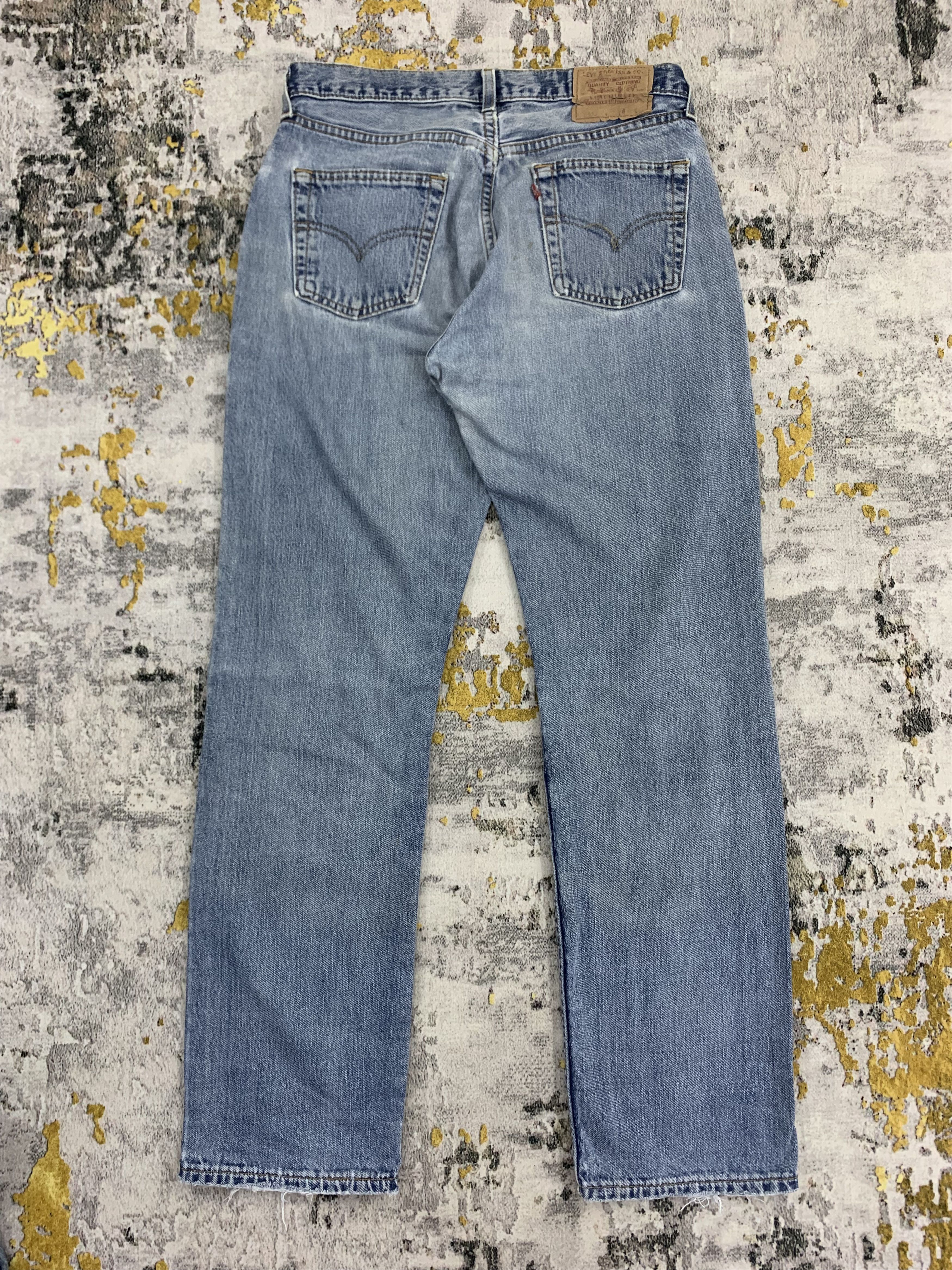 Levi's Vintage Levi's 517 Blue Denim Distressed Pants Size US 31 - 4 Thumbnail