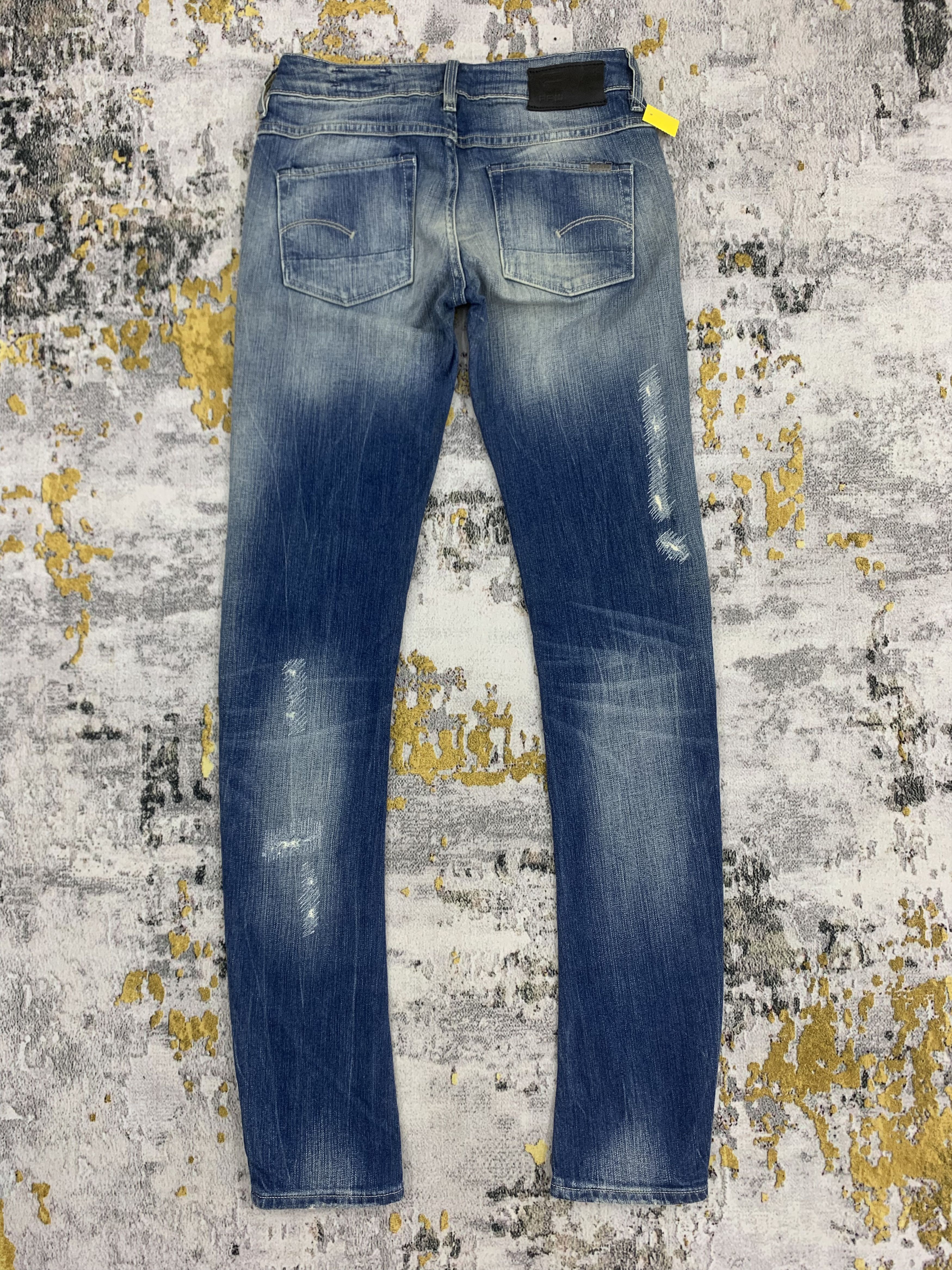 G-Star Distressed Denim Blue Jeans G Star Raw Ripped Womenswear Size 26" / US 2 / IT 38 - 4 Thumbnail