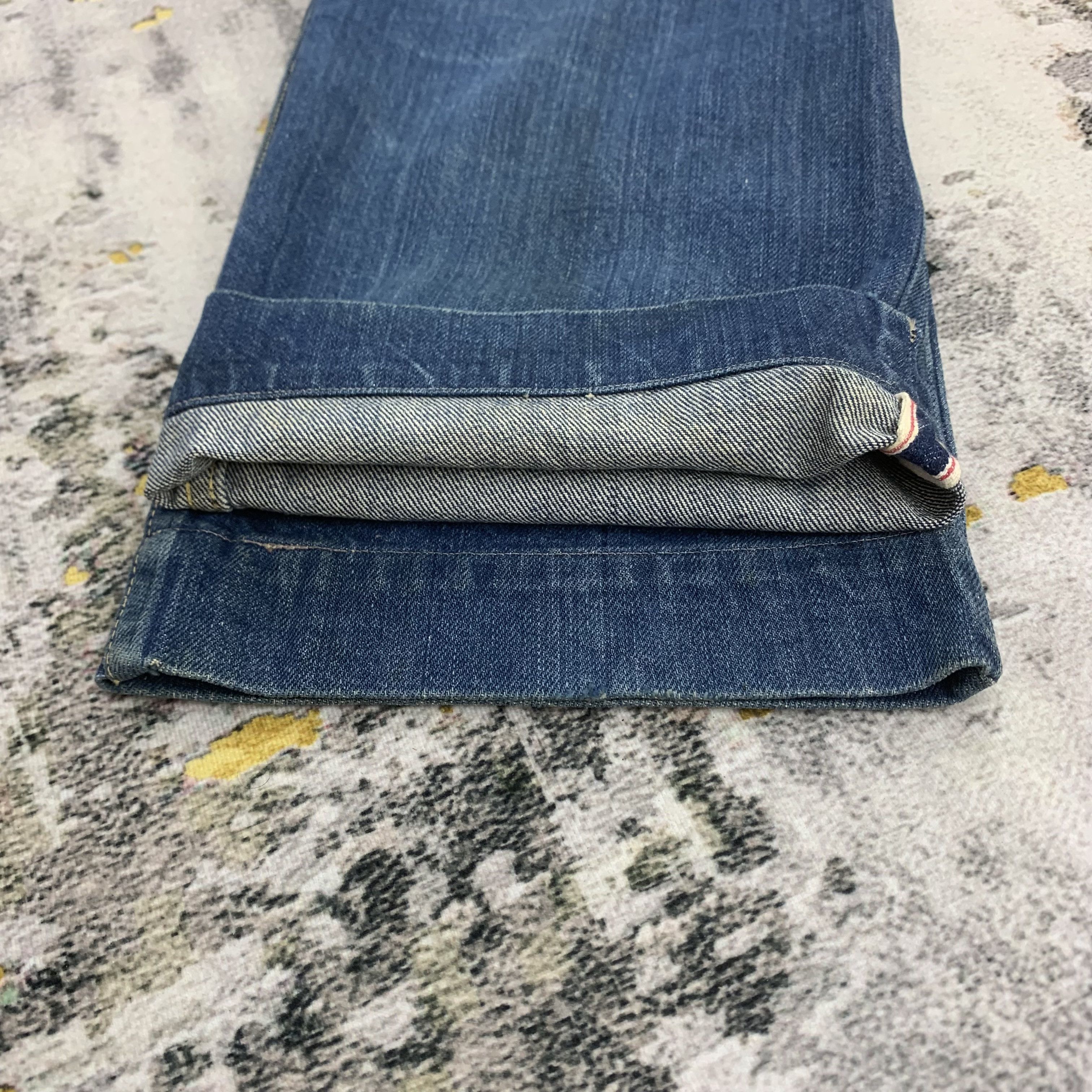Japanese Brand Vintage Canton Blue Denim Selvedge Jeans Size US 31 - 7 Thumbnail