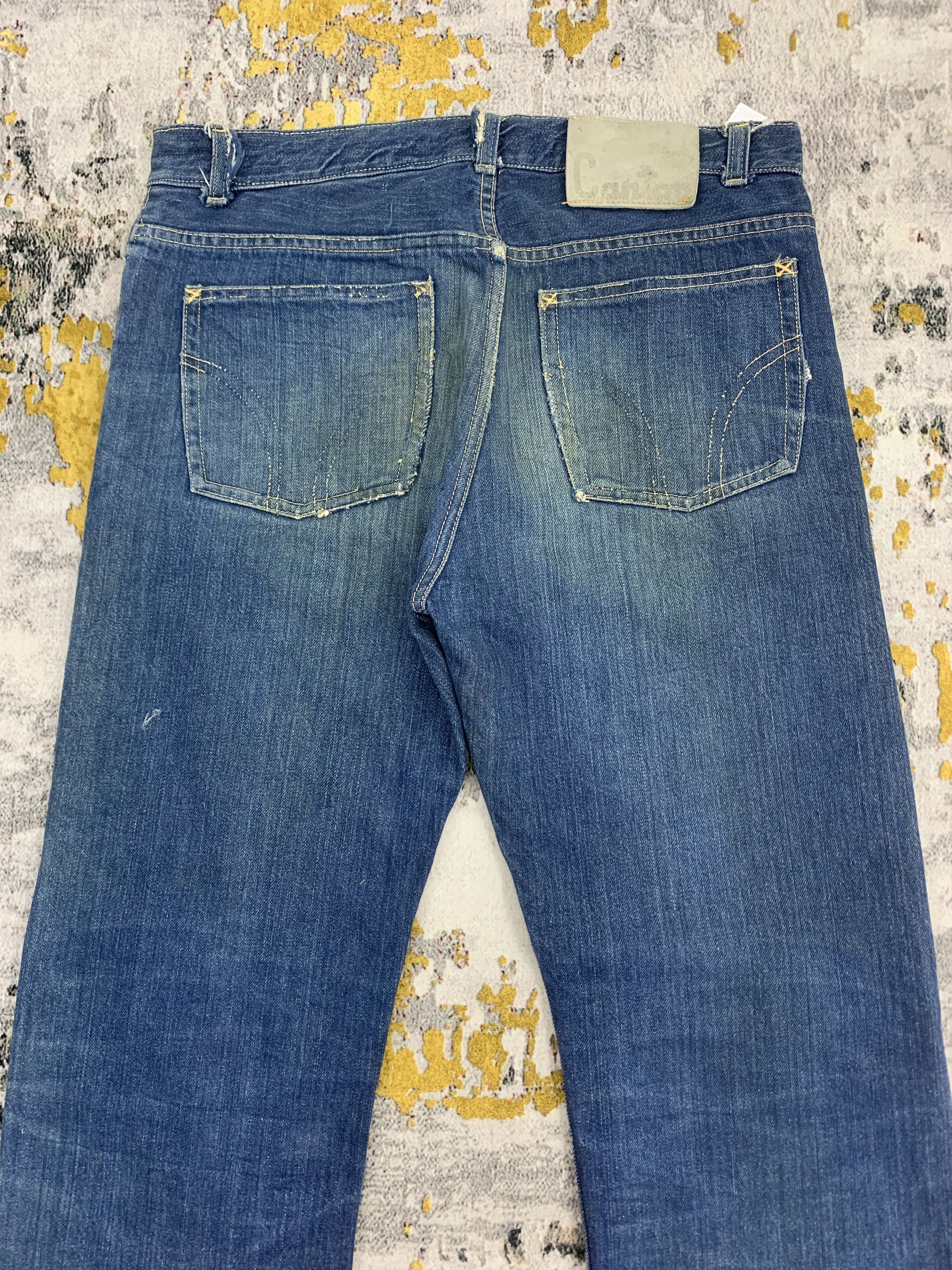 Japanese Brand Vintage Canton Blue Denim Selvedge Jeans Size US 31 - 5 Thumbnail