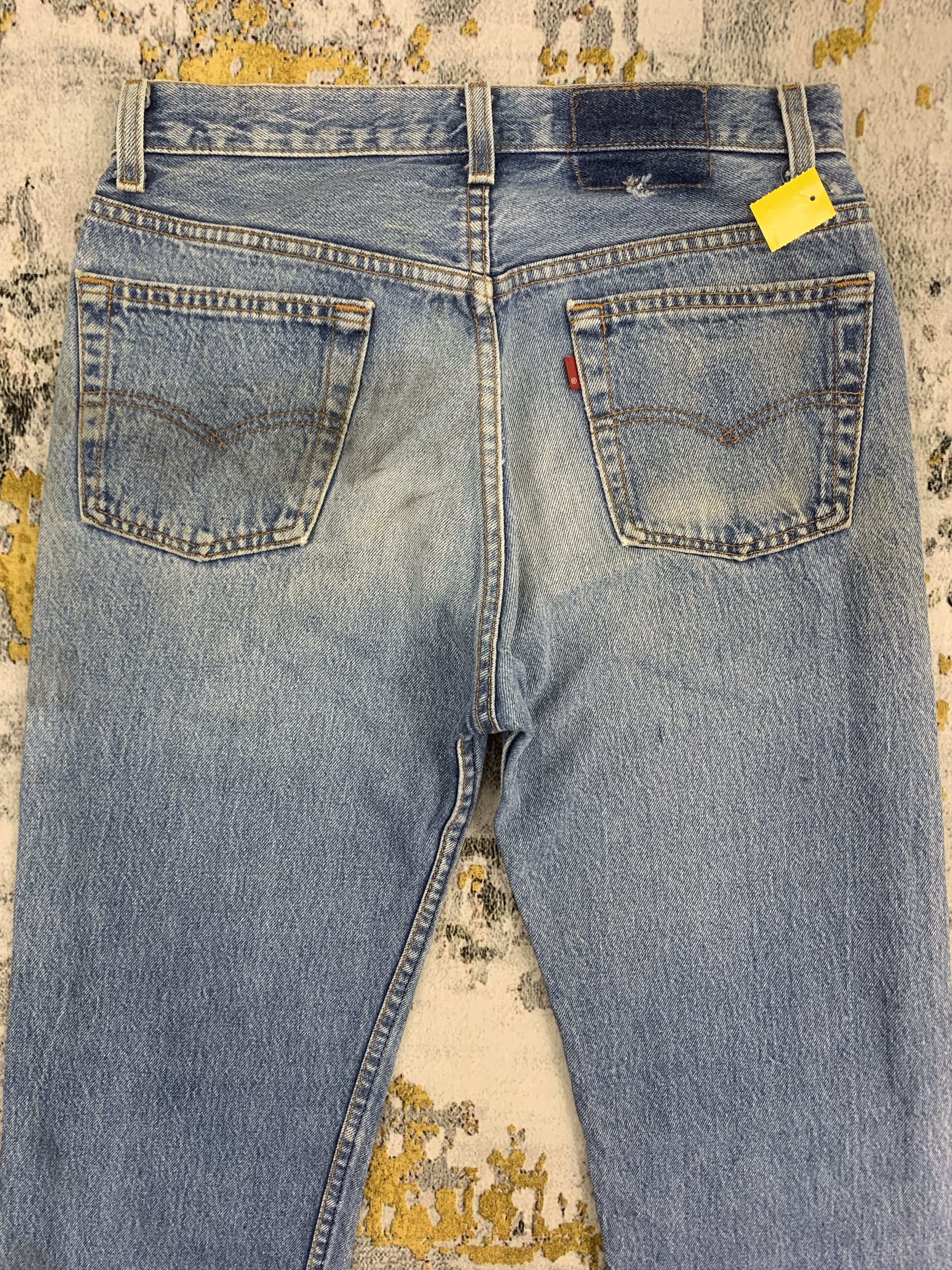 Levi's Vintage Levi's 501 Red Tab Blue Denim Selvedge Jeans Size US 28 / EU 44 - 5 Thumbnail