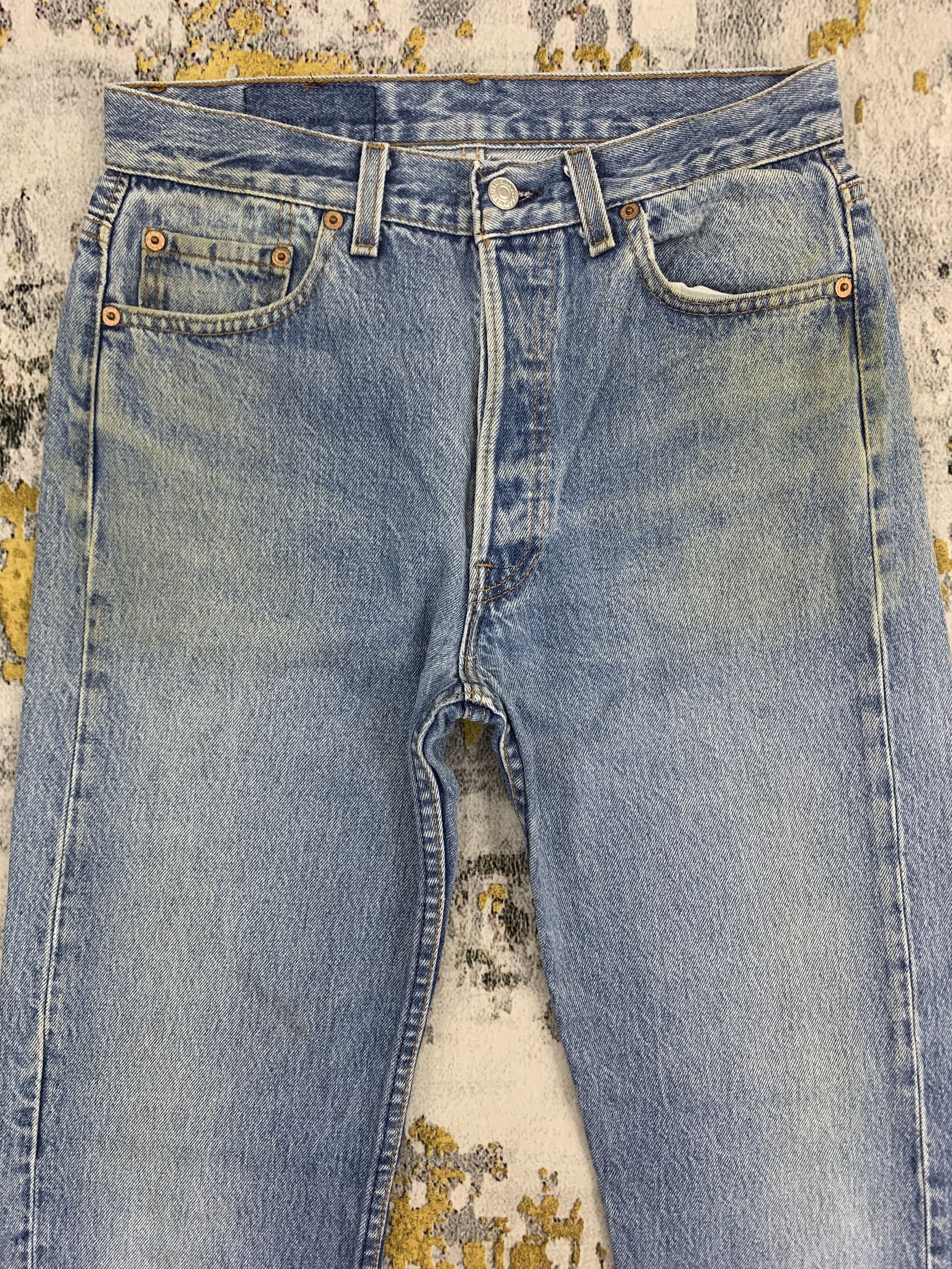Levi's Vintage Levi's 501 Red Tab Blue Denim Selvedge Jeans Size US 28 / EU 44 - 2 Thumbnail