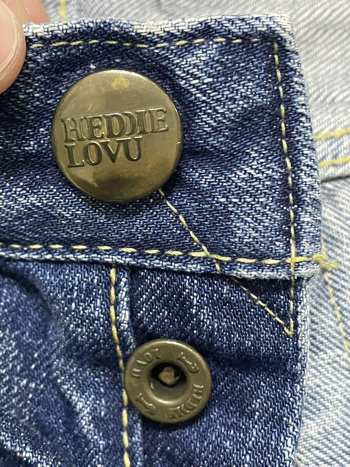 Japanese Brand Vintage Heddie Lovu Distressed Denim Boot Cut Size US 29 - 11 Thumbnail