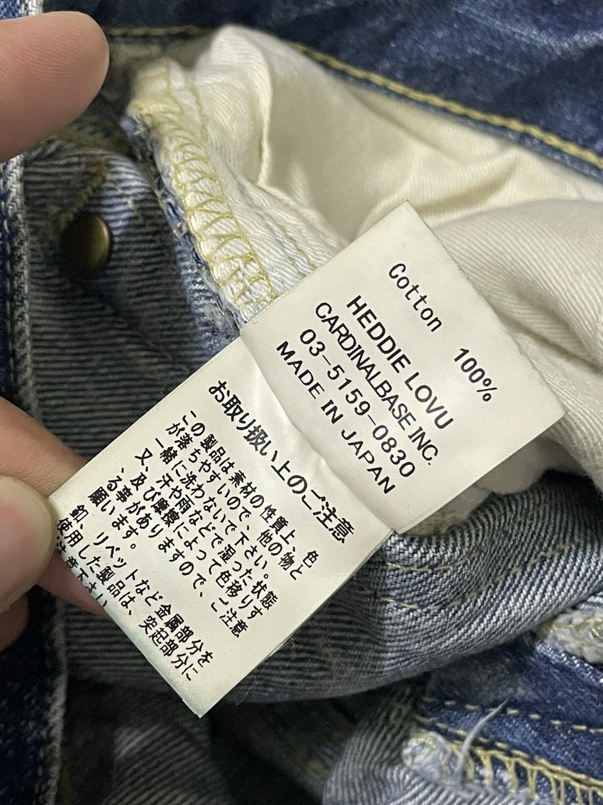 Japanese Brand Vintage Heddie Lovu Distressed Denim Boot Cut Size US 29 - 13 Thumbnail