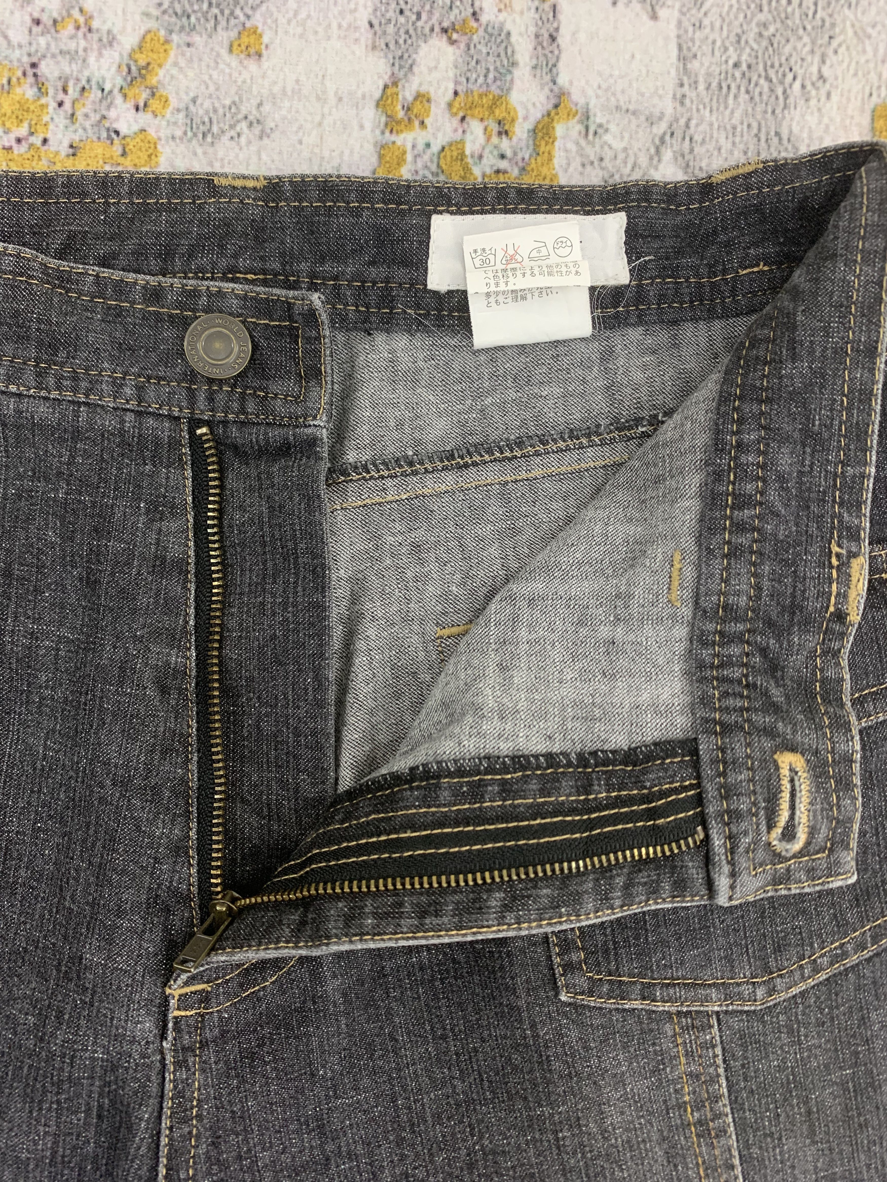 Japanese Brand Black Bush Pants Jeans Rochelle Denim for Womens Size 27" / US 4 / IT 40 - 3 Thumbnail