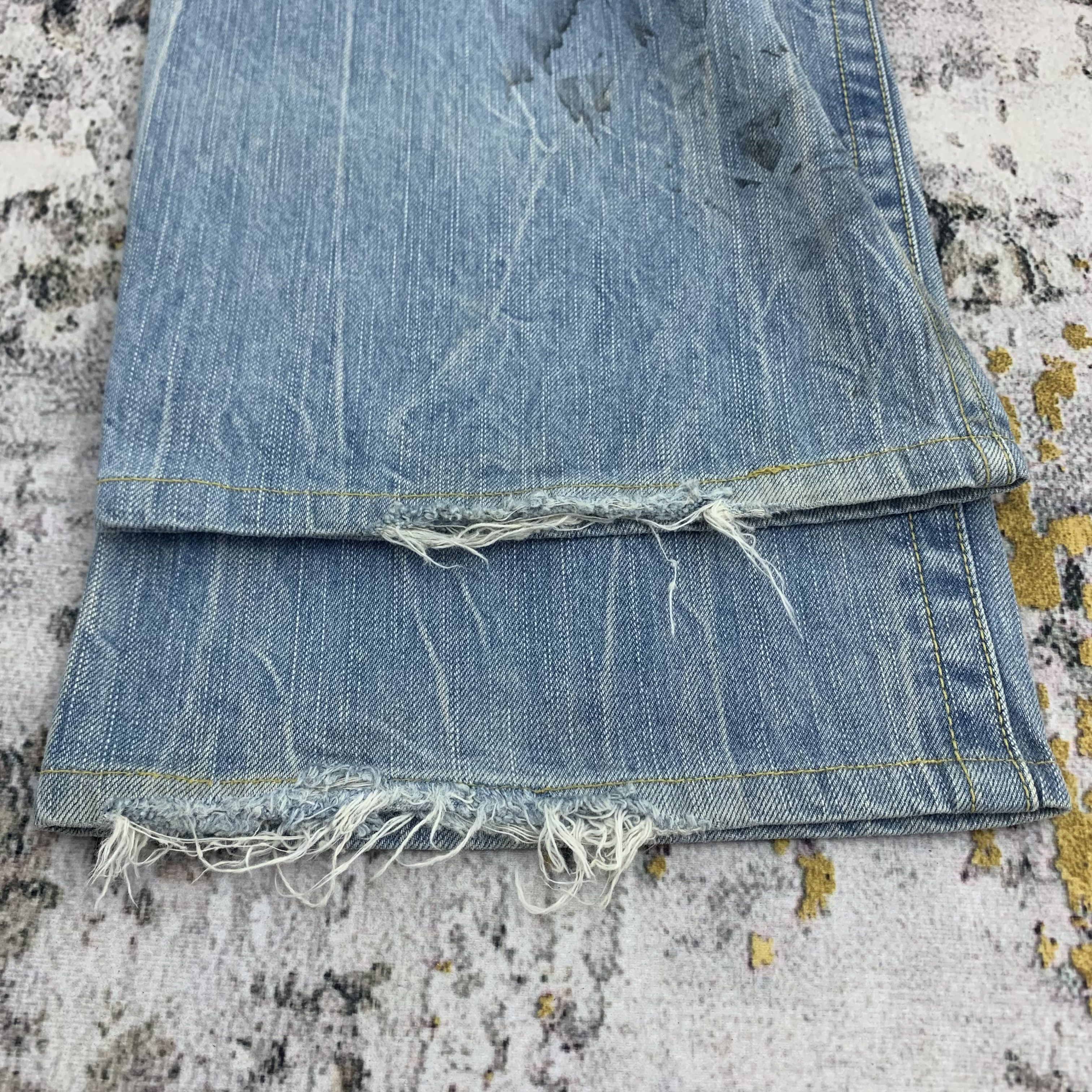 Japanese Brand Blue Way Distressed Jeans Blue Trip Flared Size US 30 / EU 46 - 8 Thumbnail
