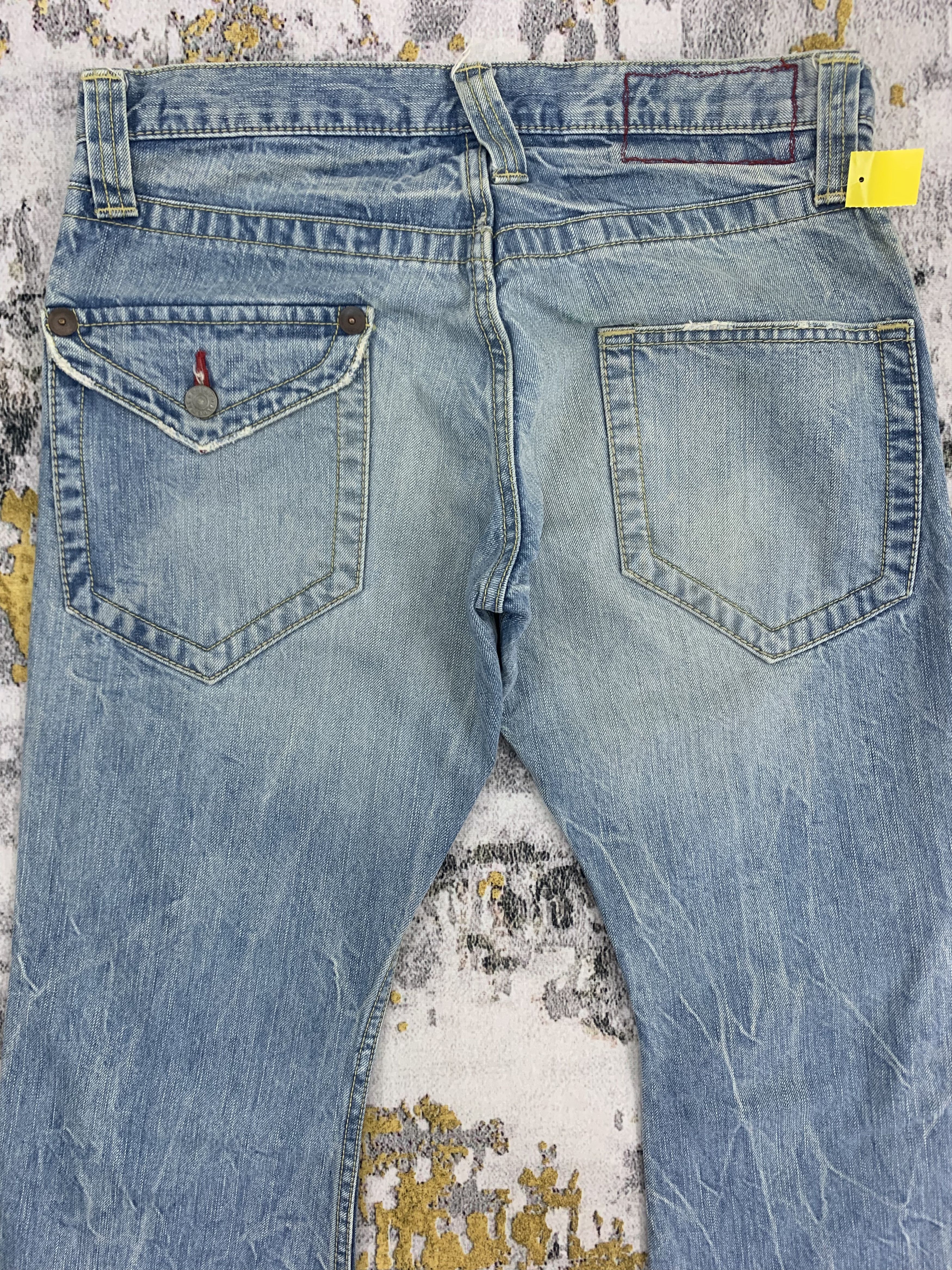 Japanese Brand Blue Way Distressed Jeans Blue Trip Flared Size US 30 / EU 46 - 6 Thumbnail
