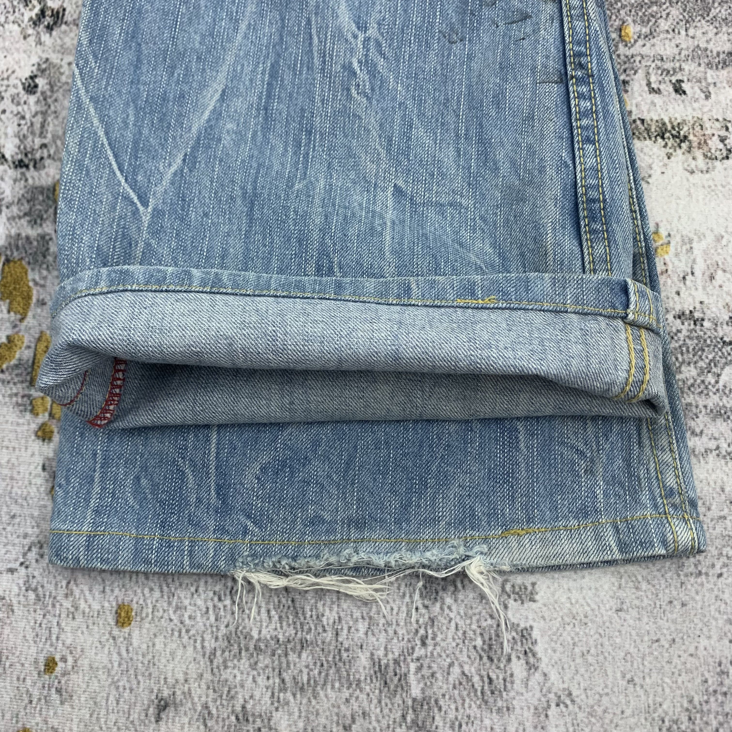 Japanese Brand Blue Way Distressed Jeans Blue Trip Flared Size US 30 / EU 46 - 9 Thumbnail