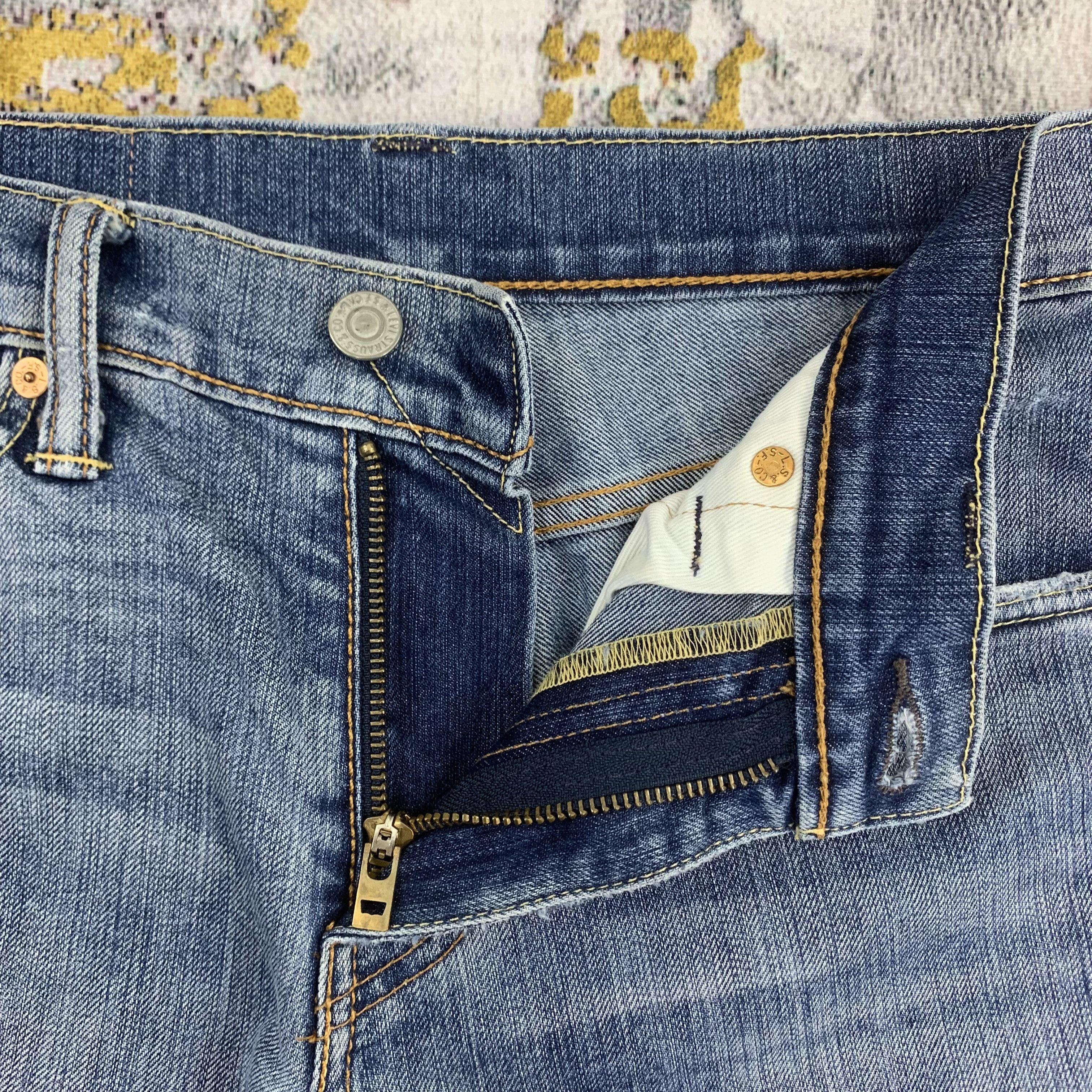 Levi's Distressed Blue Denim Levi's 511 Jeans Size US 29 - 3 Thumbnail