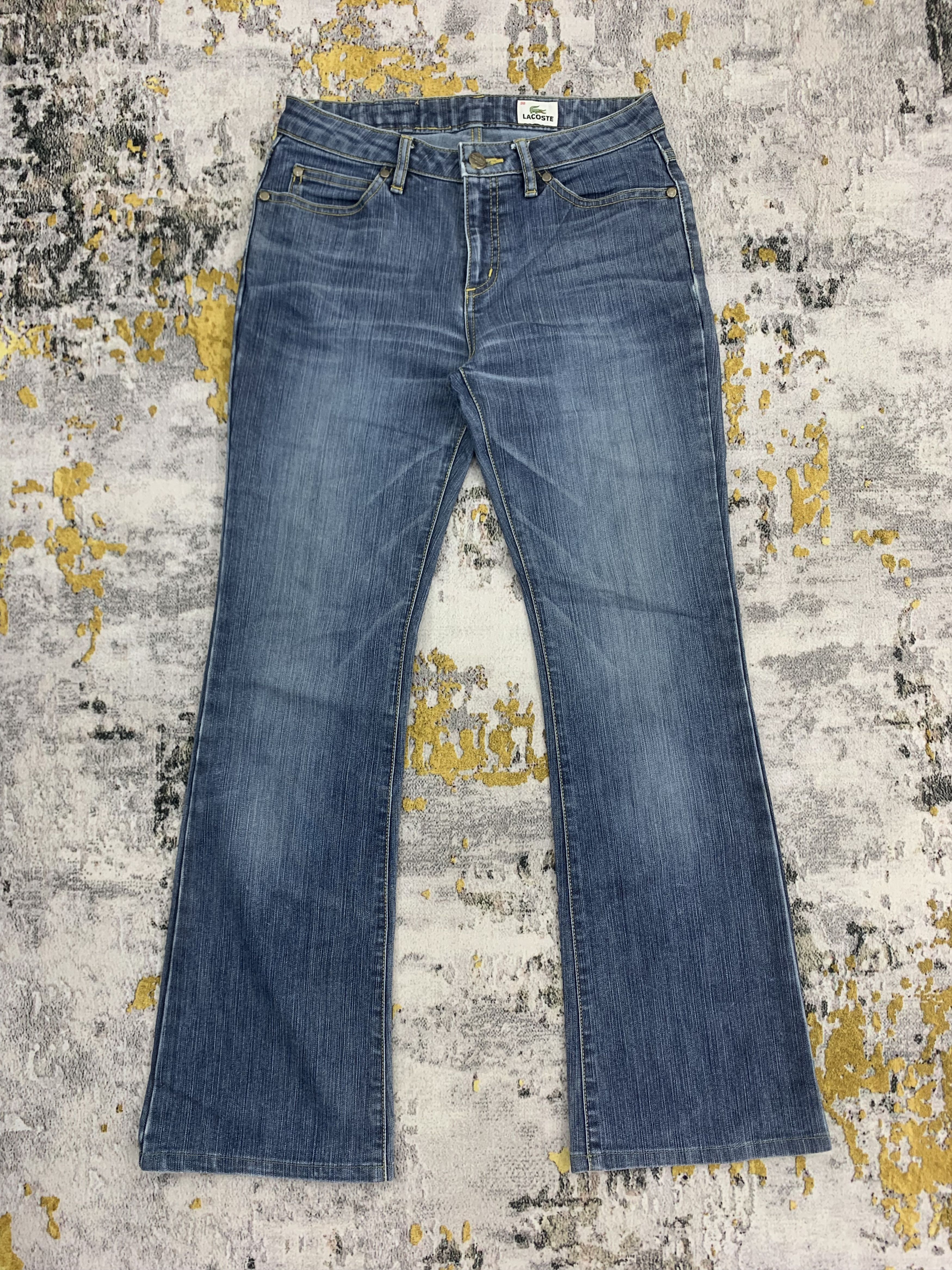 Lacoste Flared Jeans Lacoste Blue Denim Bootcut Style for Women Size 26" / US 2 / IT 38 - 1 Thumbnail
