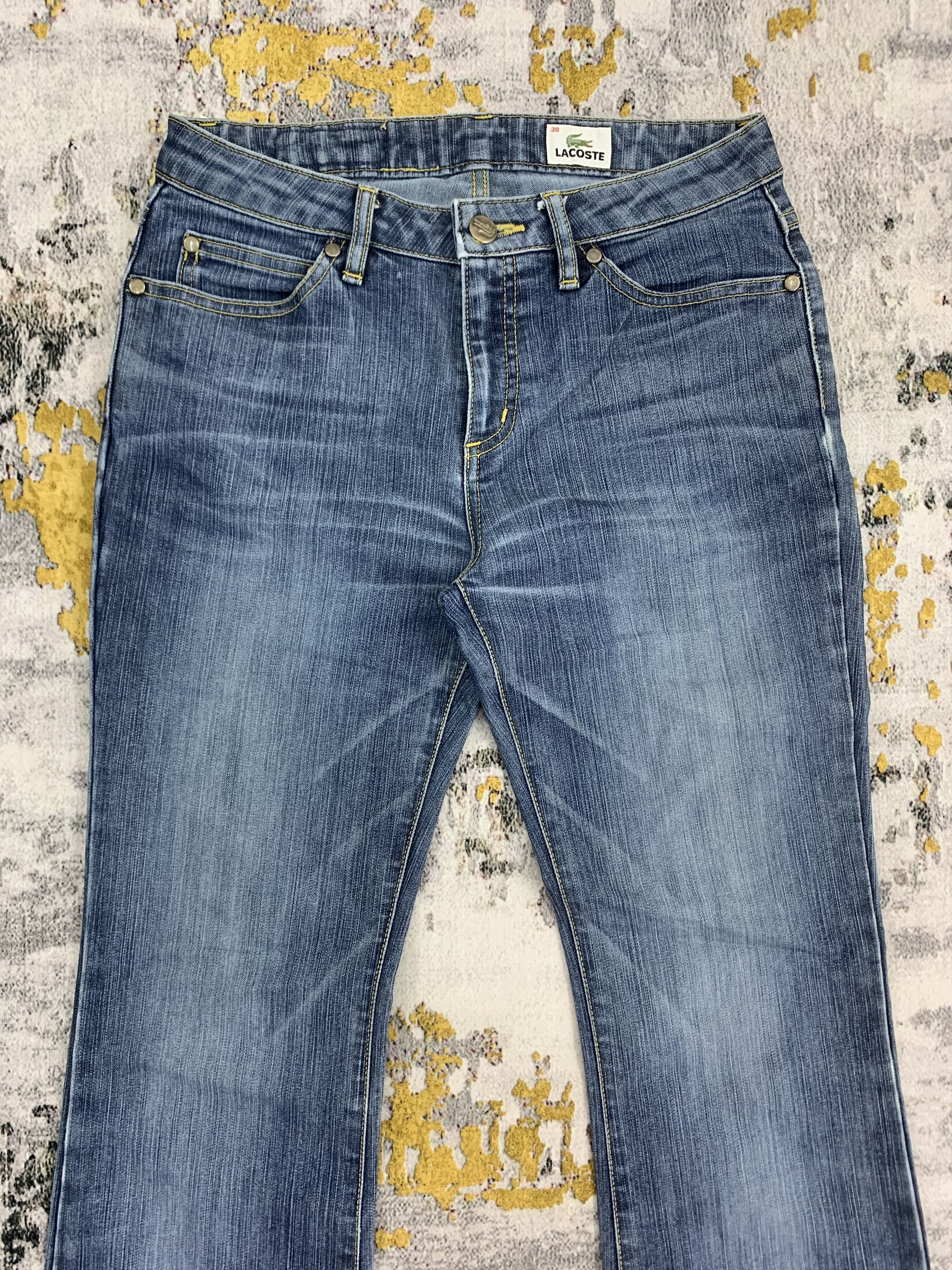Lacoste Flared Jeans Lacoste Blue Denim Bootcut Style for Women Size 26" / US 2 / IT 38 - 2 Thumbnail