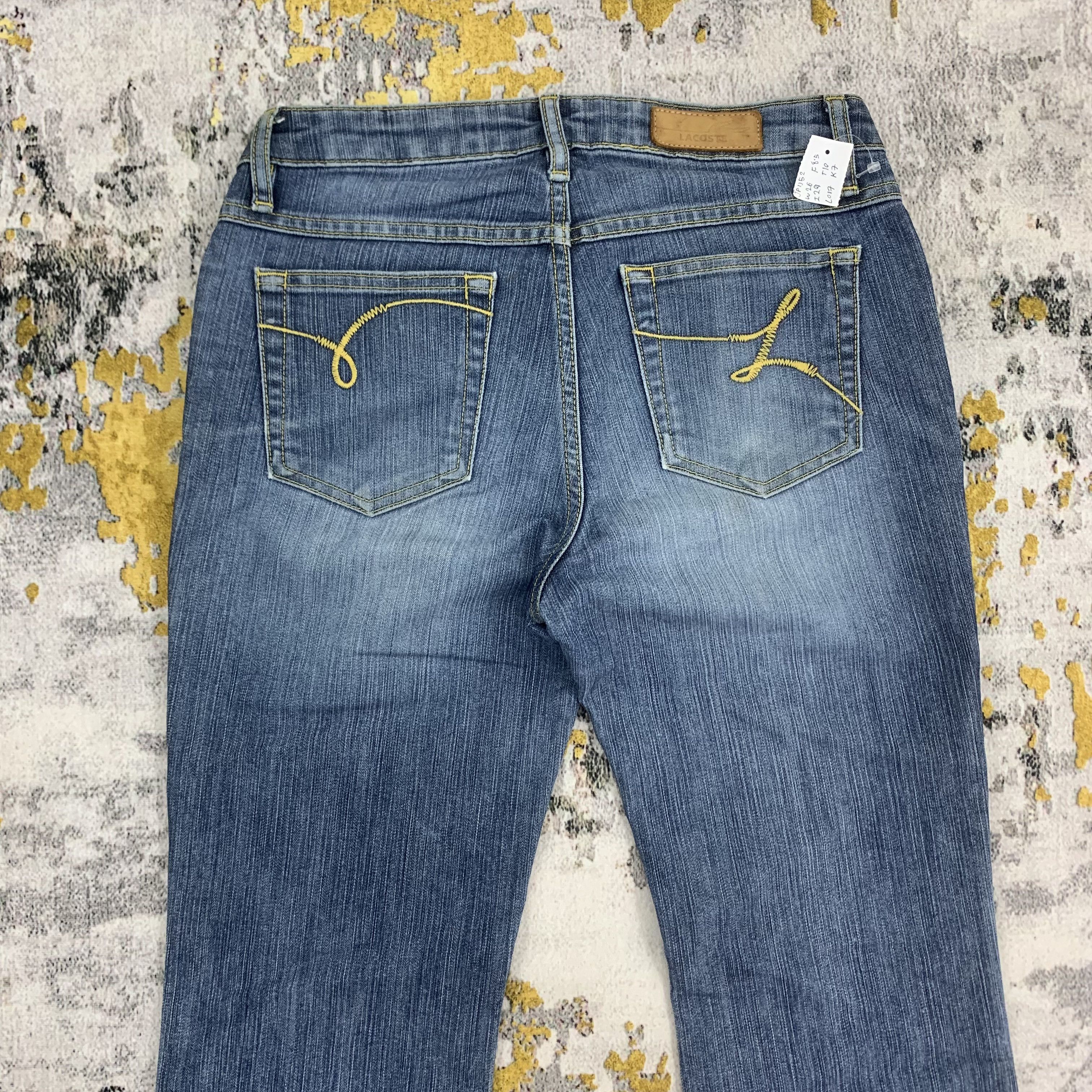 Lacoste Flared Jeans Lacoste Blue Denim Bootcut Style for Women Size 26" / US 2 / IT 38 - 6 Thumbnail