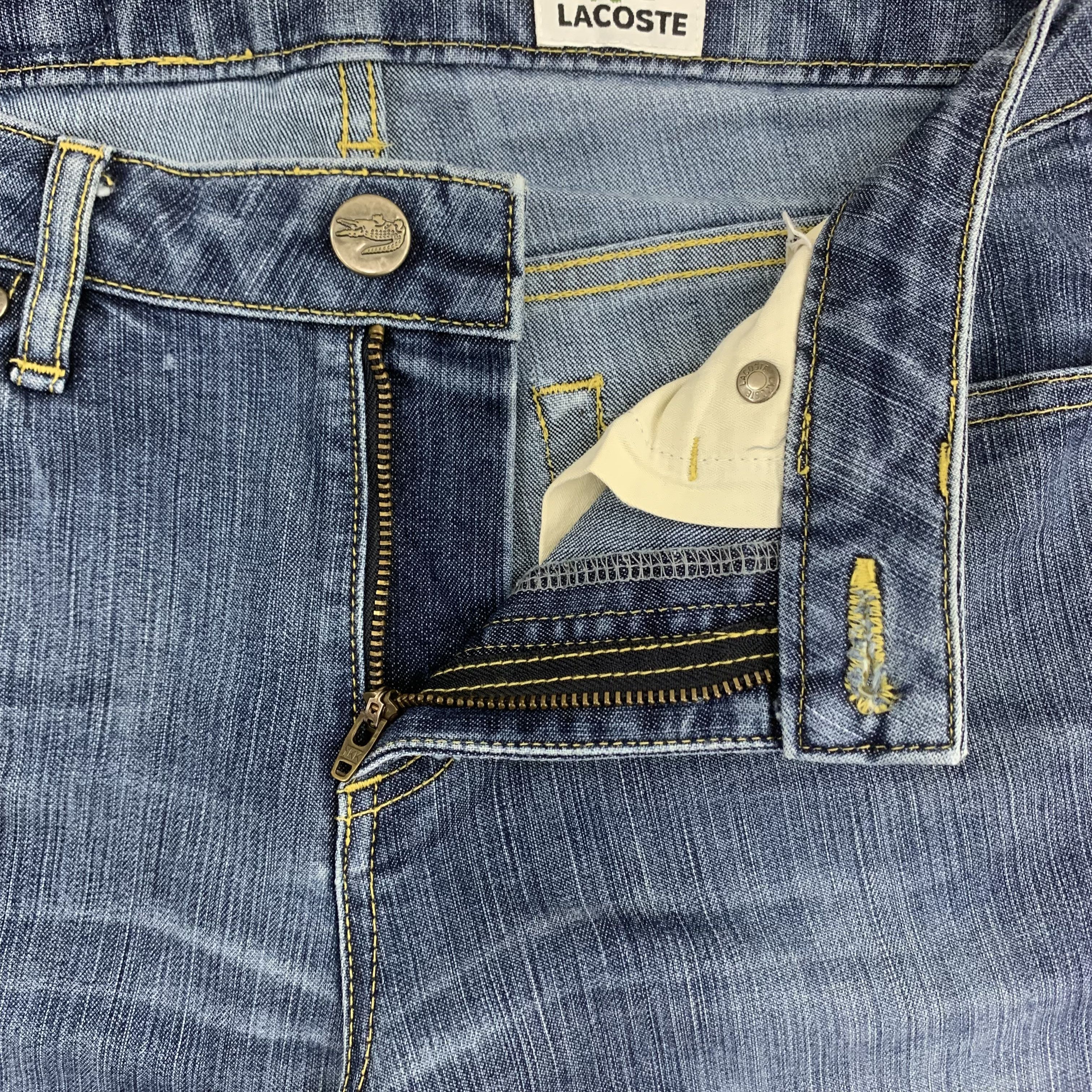 Lacoste Flared Jeans Lacoste Blue Denim Bootcut Style for Women Size 26" / US 2 / IT 38 - 3 Thumbnail