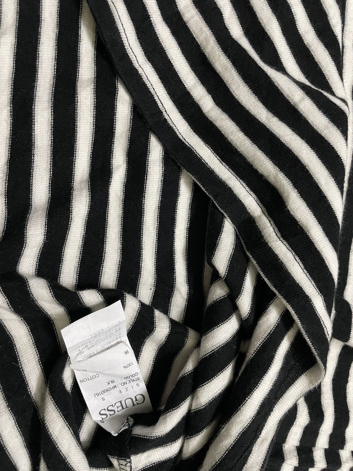 Guess Vintage Guess Jeans Striped Tshirt Small Size US M / EU 48-50 / 2 - 6 Thumbnail