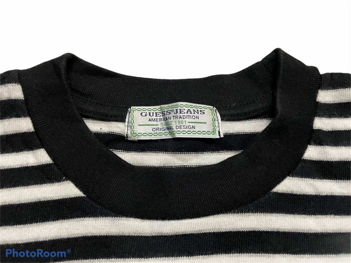 Guess Vintage Guess Jeans Striped Tshirt Small Size US M / EU 48-50 / 2 - 3 Thumbnail