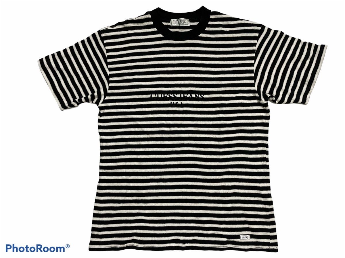 Guess Vintage Guess Jeans Striped Tshirt Small Size US M / EU 48-50 / 2 - 1 Thumbnail