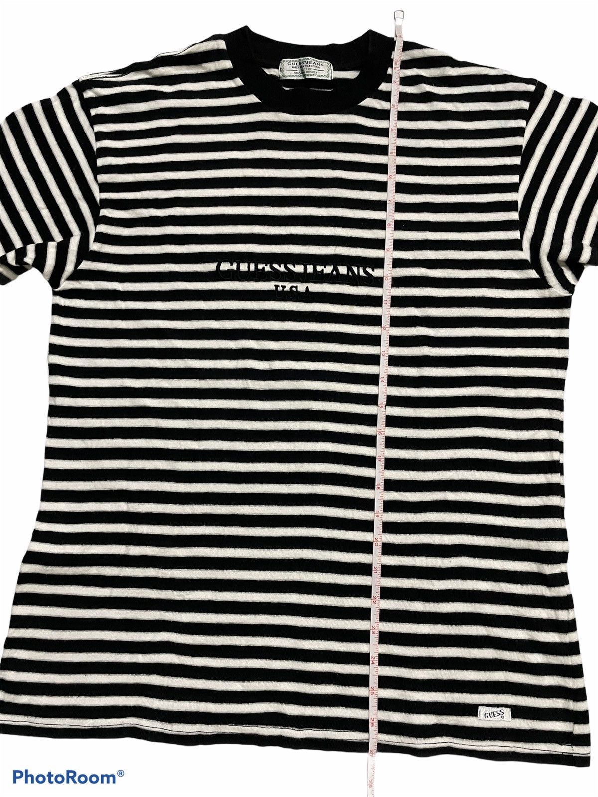 Guess Vintage Guess Jeans Striped Tshirt Small Size US M / EU 48-50 / 2 - 8 Thumbnail