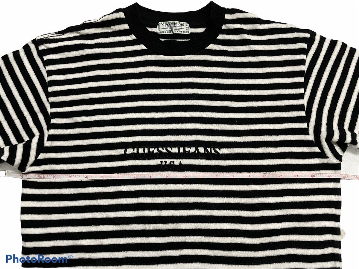 Guess Vintage Guess Jeans Striped Tshirt Small Size US M / EU 48-50 / 2 - 7 Thumbnail
