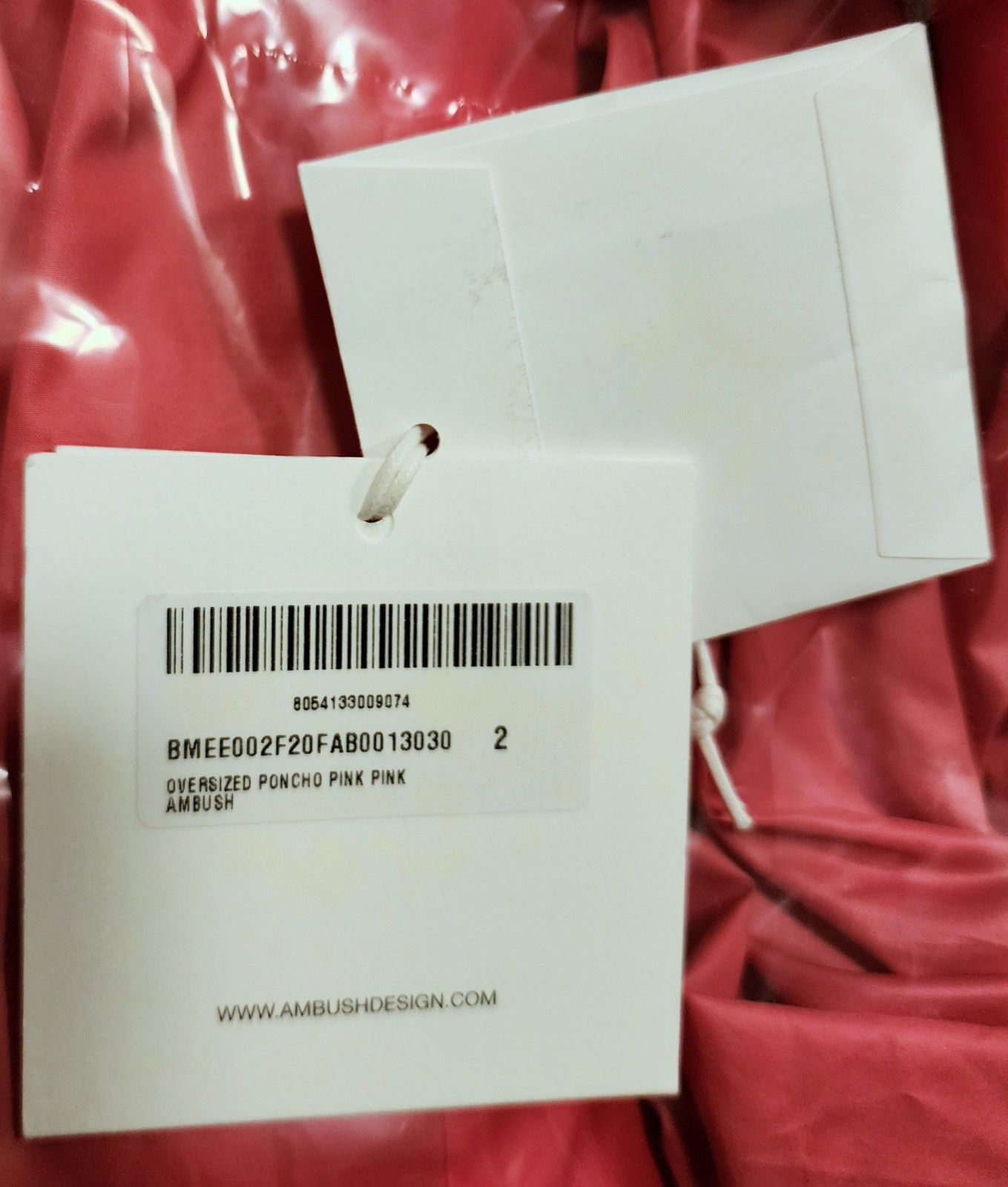 Ambush Pink Oversized Poncho Coat