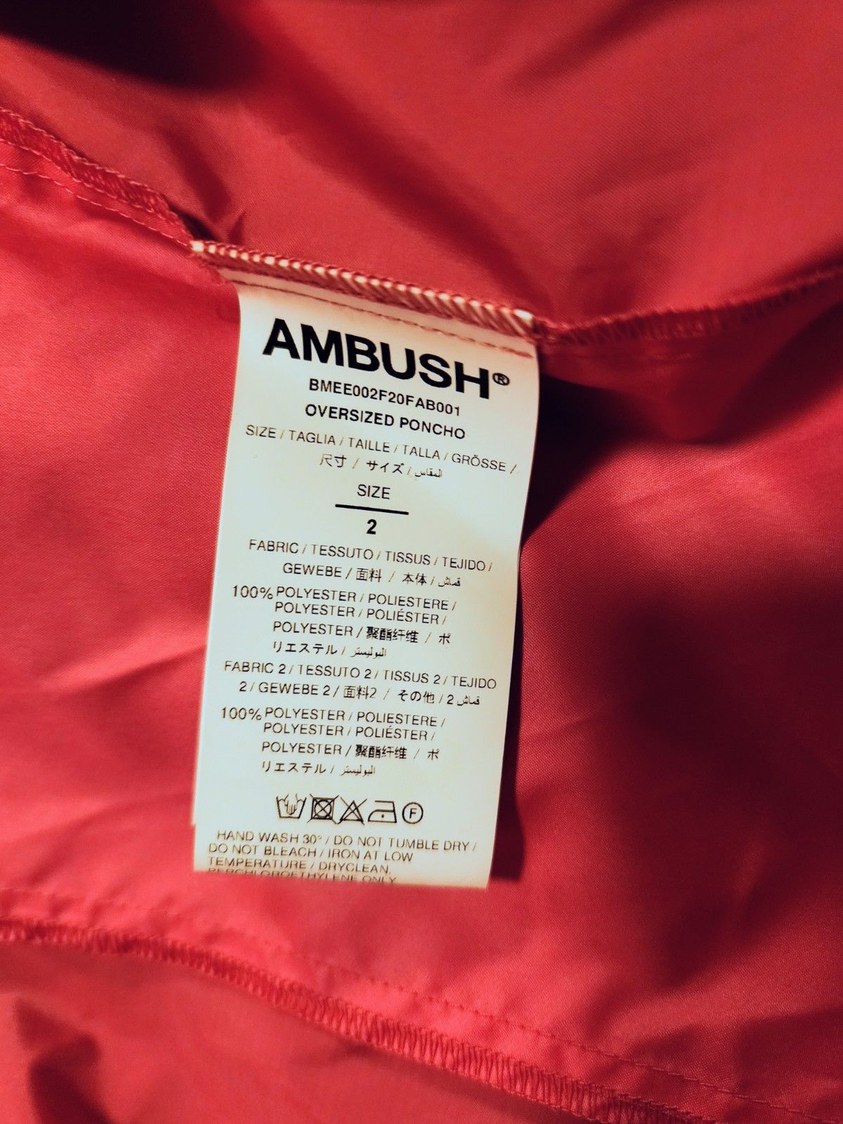 Ambush Pink Oversized Poncho Coat