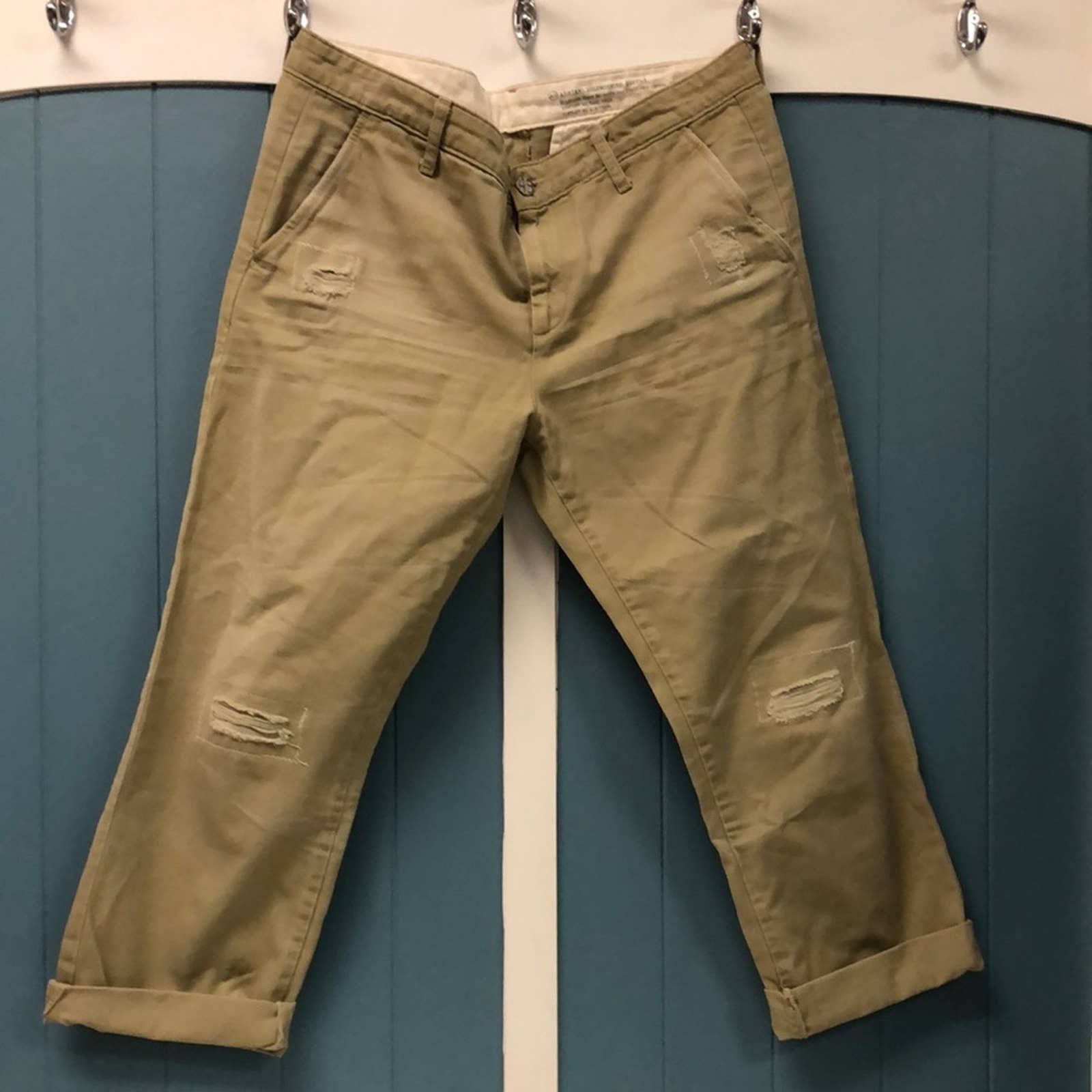 AG Adriano Goldschmeid ex-boyfriend cropped pants size 28