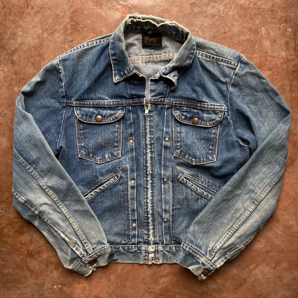 Vintage 1970’s Wrangler 124MJZ denim jacket, Brad Pitt | Grailed