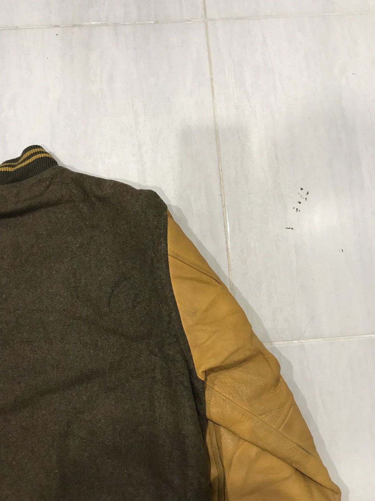 Macbeth × Vintage Vintage Mac Beth Streetwear Leather Sleeve Varsity Jacket Size US L / EU 52-54 / 3 - 8 Thumbnail