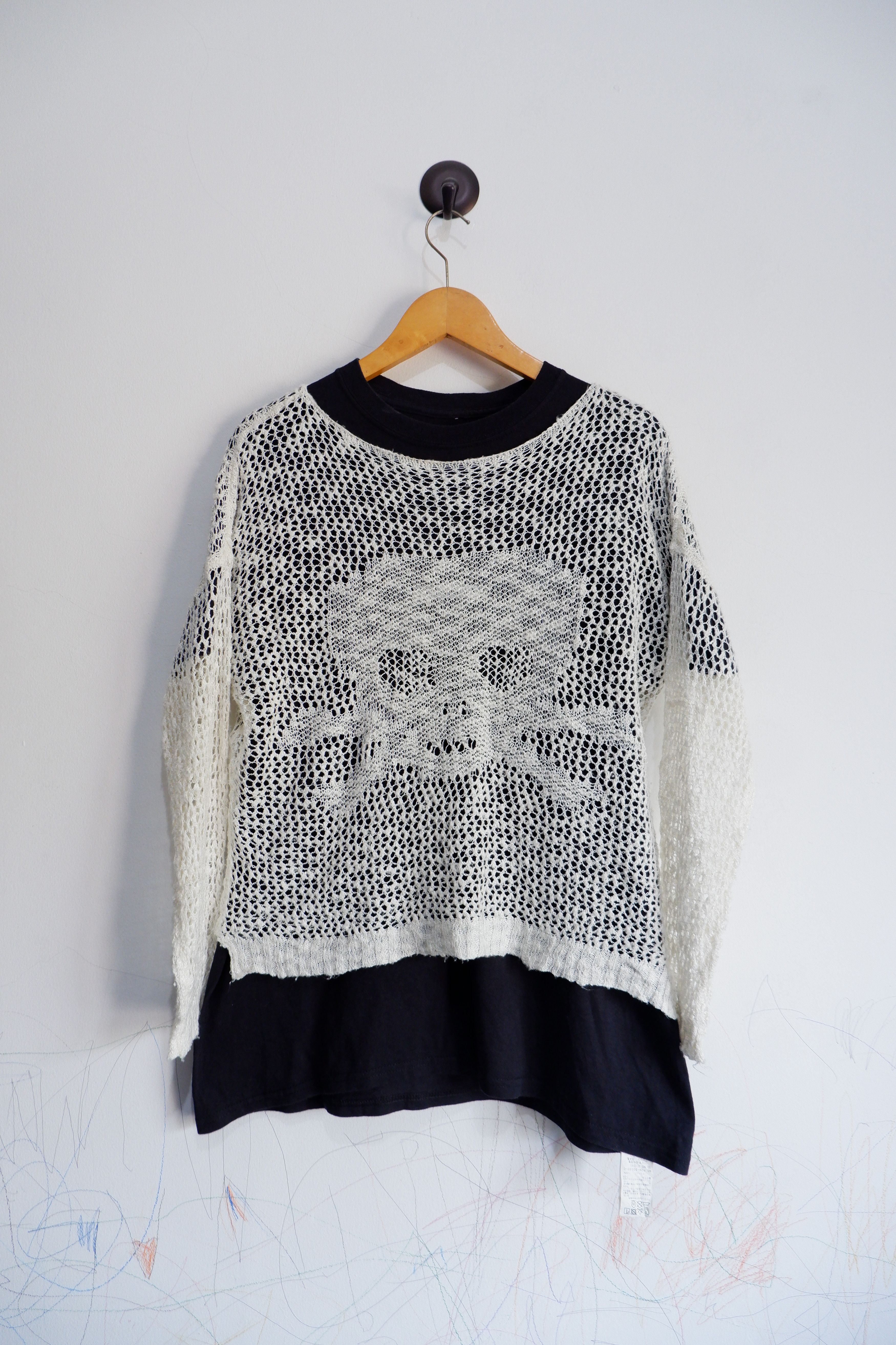 Beauty Beast Vintage Japan Seditionaries Skull Mesh Sweaters Size US M / EU 48-50 / 2 - 1 Thumbnail