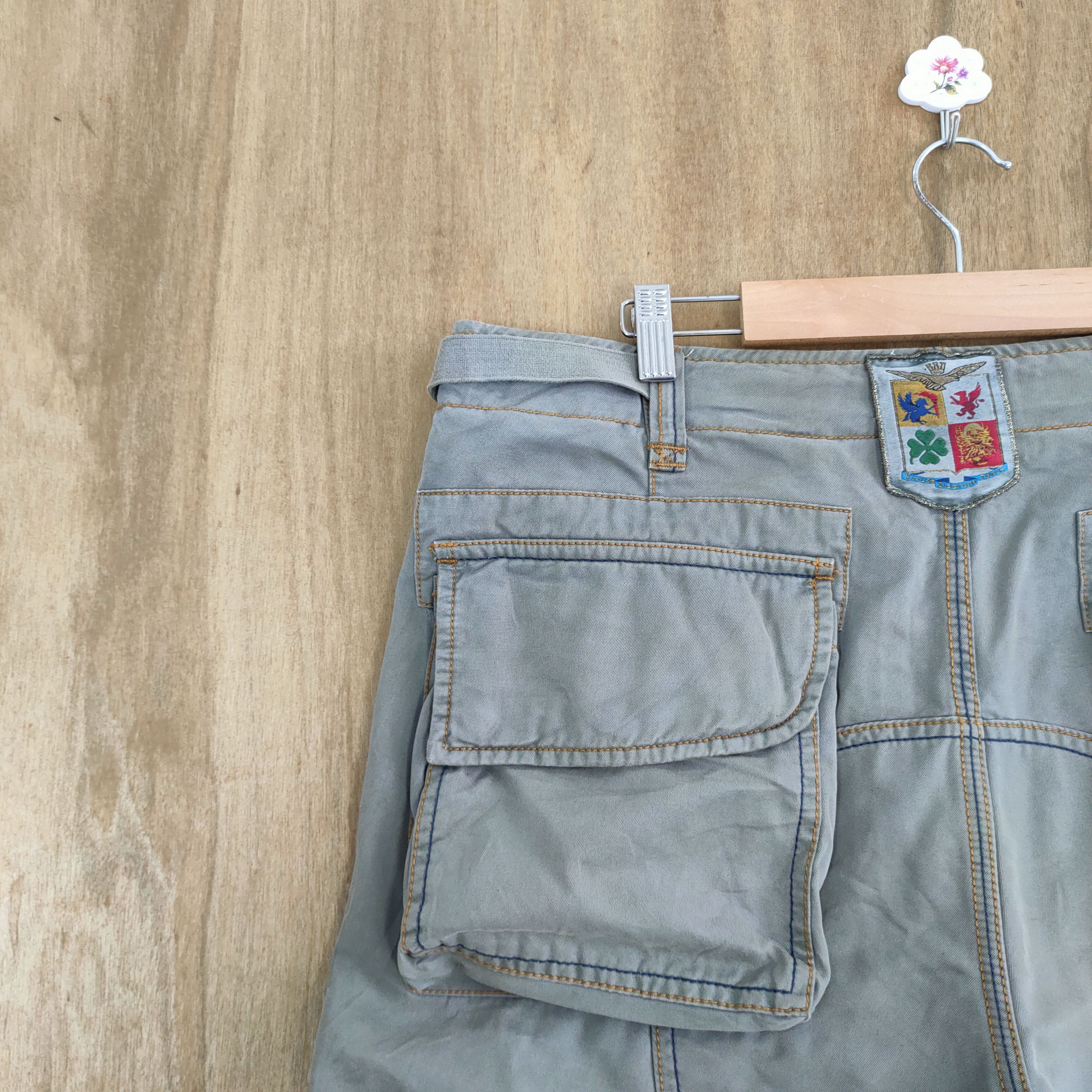 Aeronautica Militare MILITARY FADED STAIN BAGGY CARGO PANTS #1 Size US 36 / EU 52 - 14 Thumbnail