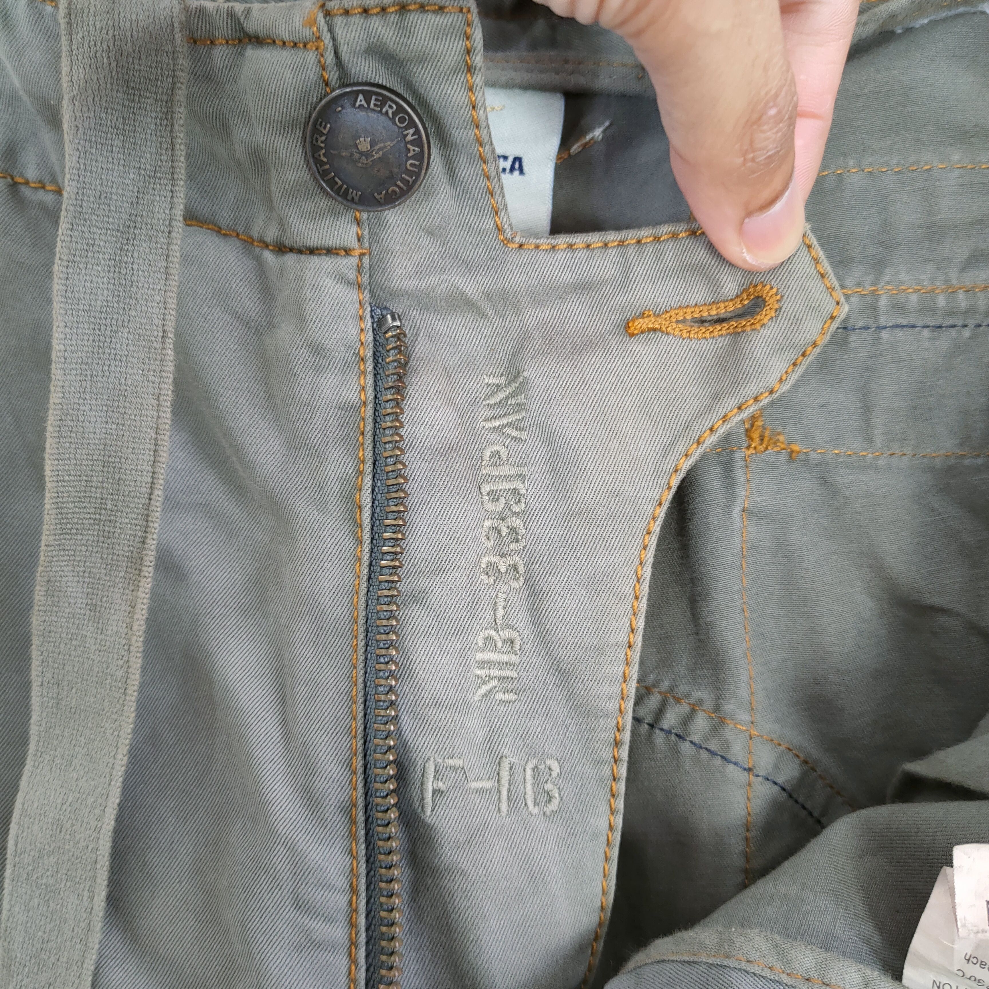 Aeronautica Militare MILITARY FADED STAIN BAGGY CARGO PANTS #1 Size US 36 / EU 52 - 16 Thumbnail