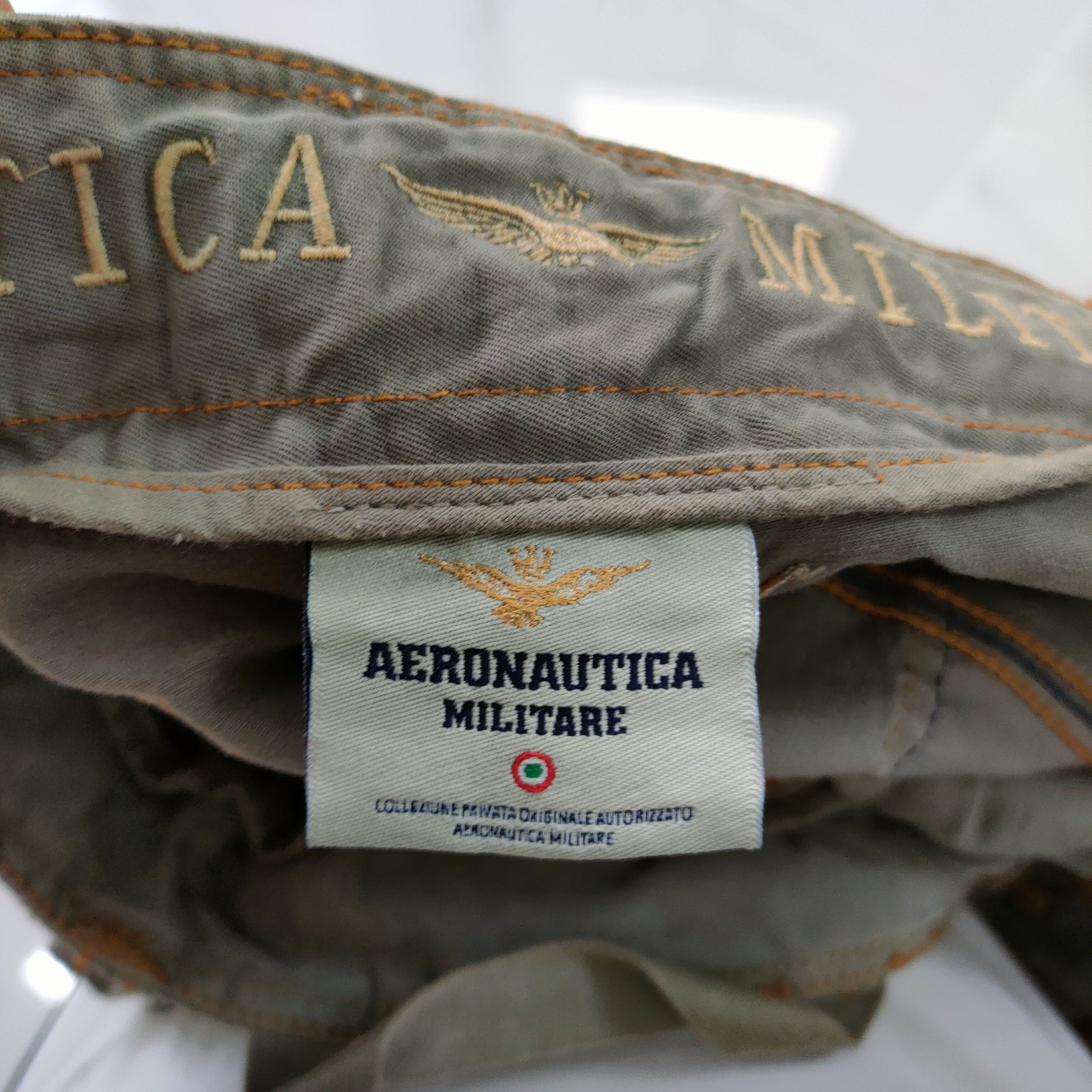 Aeronautica Militare MILITARY FADED STAIN BAGGY CARGO PANTS #1 Size US 36 / EU 52 - 19 Thumbnail
