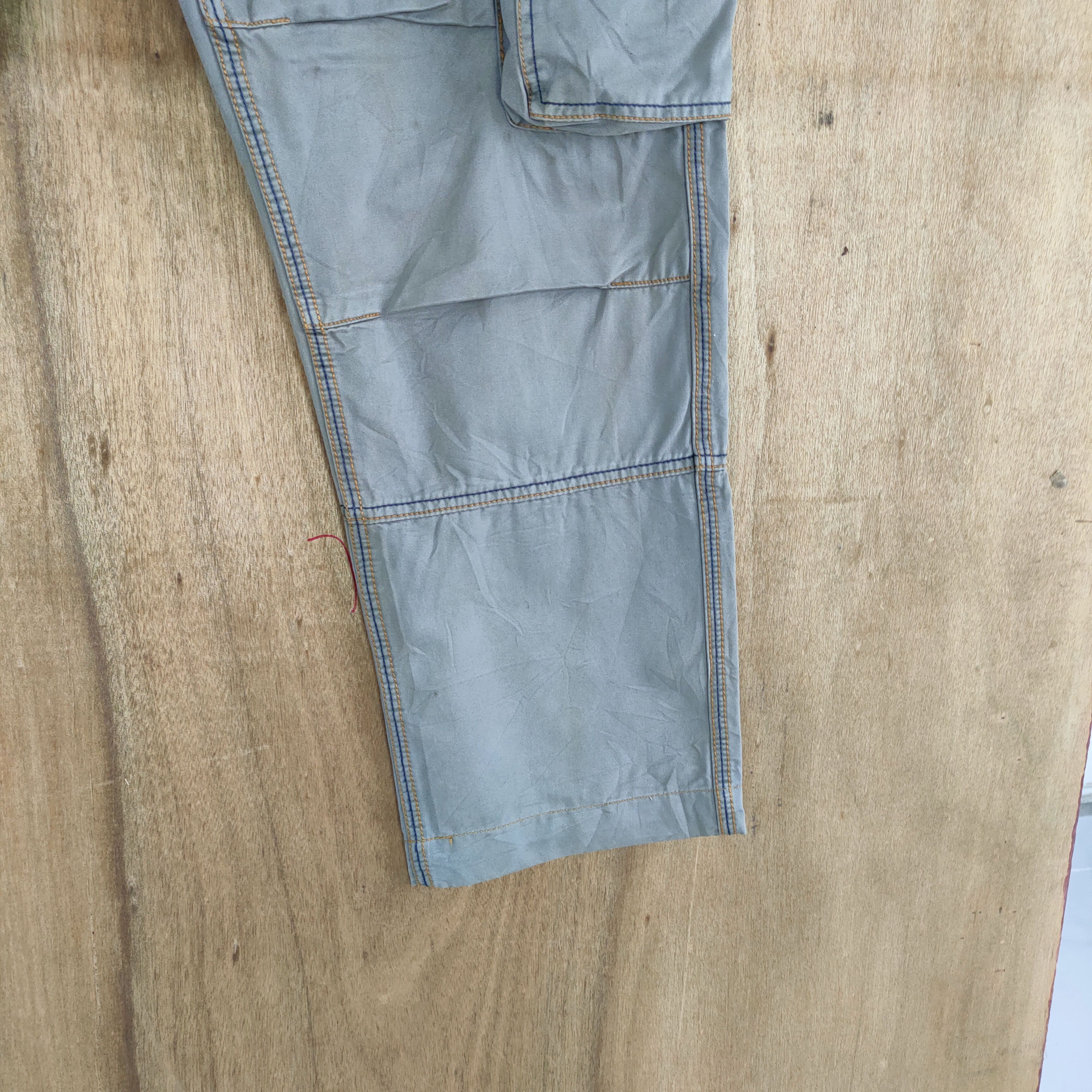 Aeronautica Militare MILITARY FADED STAIN BAGGY CARGO PANTS #1 Size US 36 / EU 52 - 7 Thumbnail