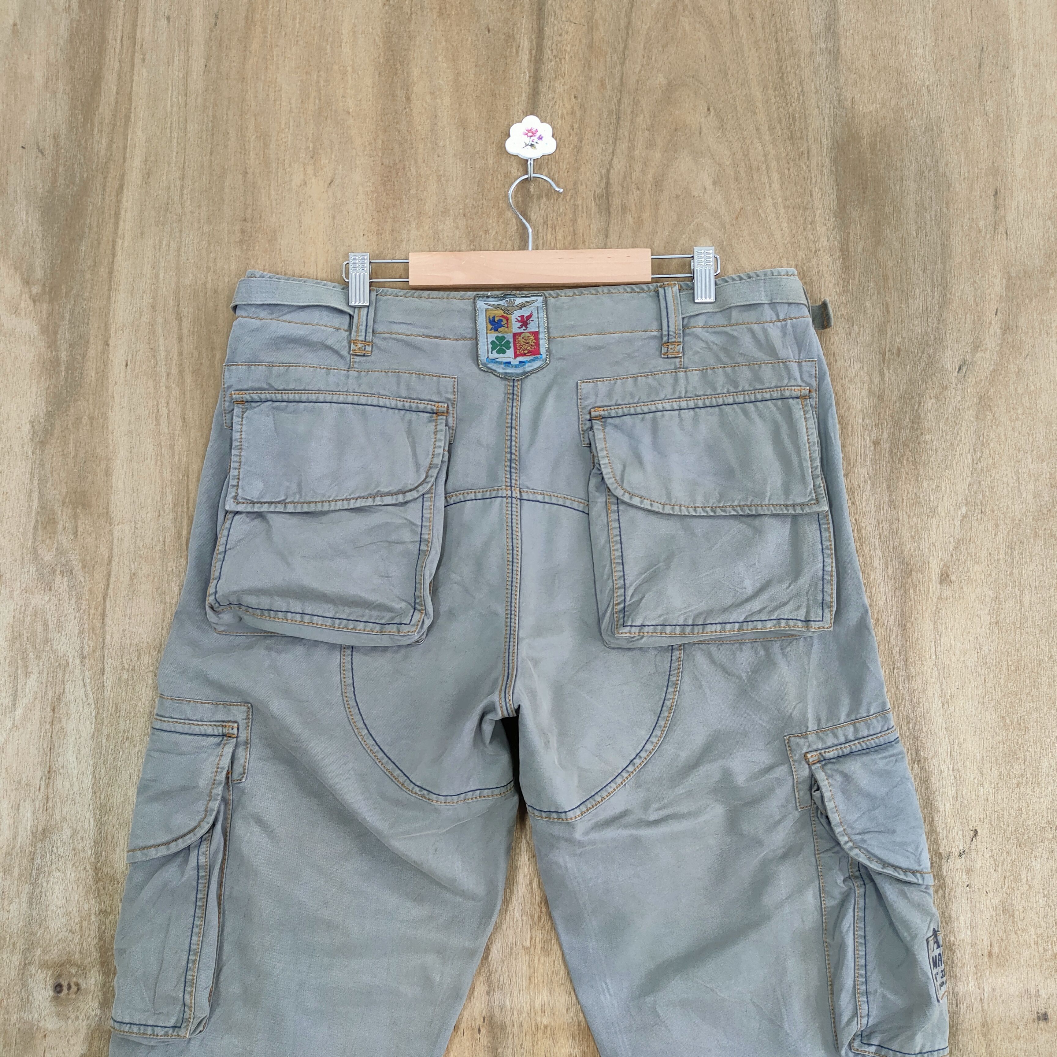 Aeronautica Militare MILITARY FADED STAIN BAGGY CARGO PANTS #1 Size US 36 / EU 52 - 11 Thumbnail