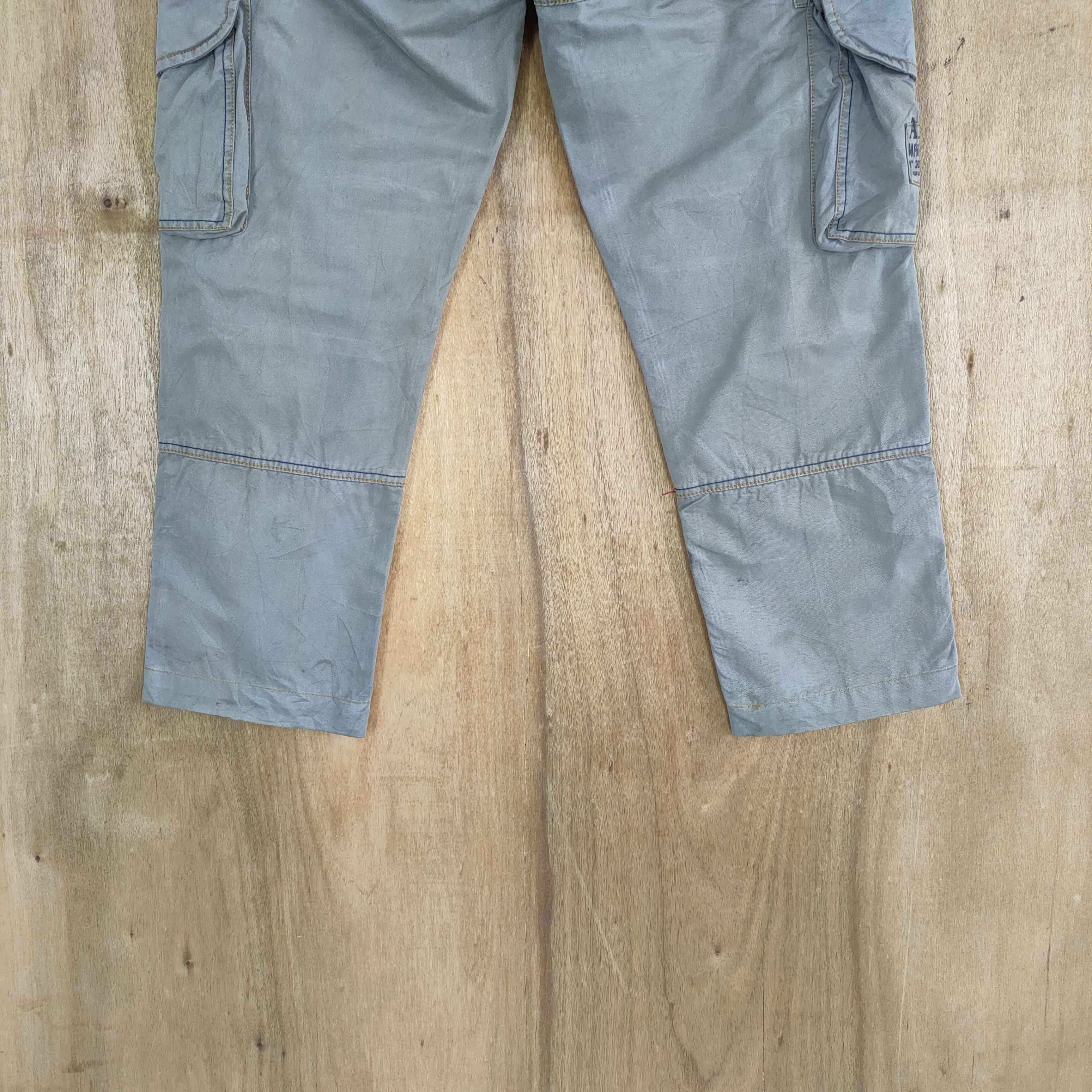 Aeronautica Militare MILITARY FADED STAIN BAGGY CARGO PANTS #1 Size US 36 / EU 52 - 12 Thumbnail