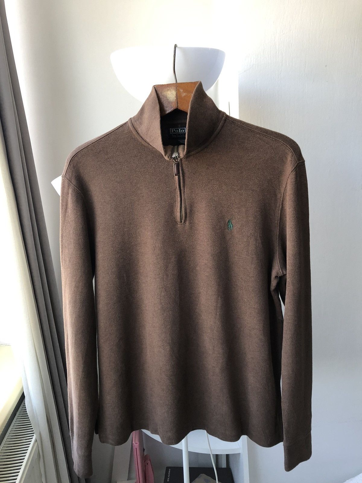 Ralph Lauren Vintage Brown Ralph Lauren 1/4 Zip - M Size US M / EU 48-50 / 2 - 1 Thumbnail